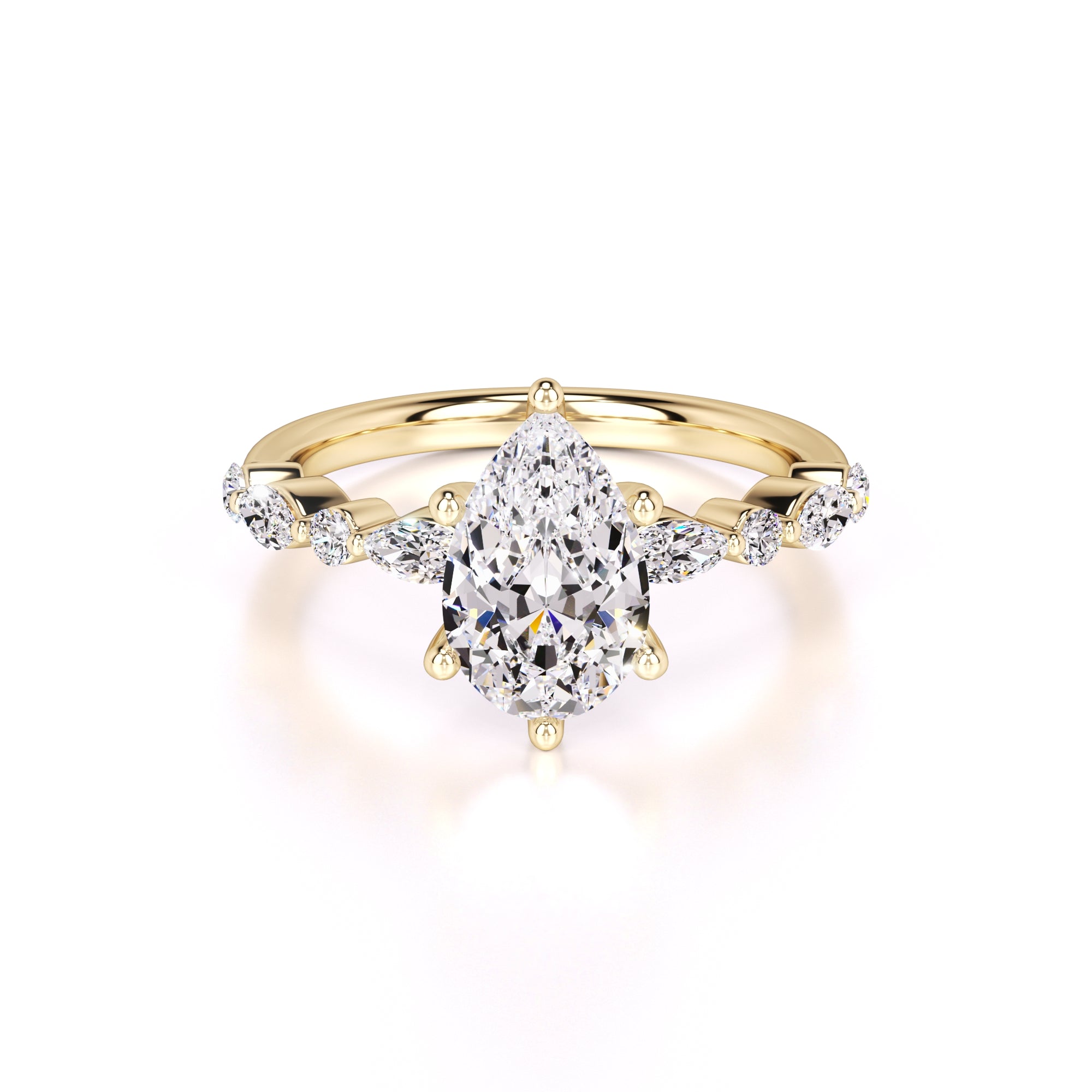 Cassidy Lab Grown Diamond Ring | Yellow Gold | 1