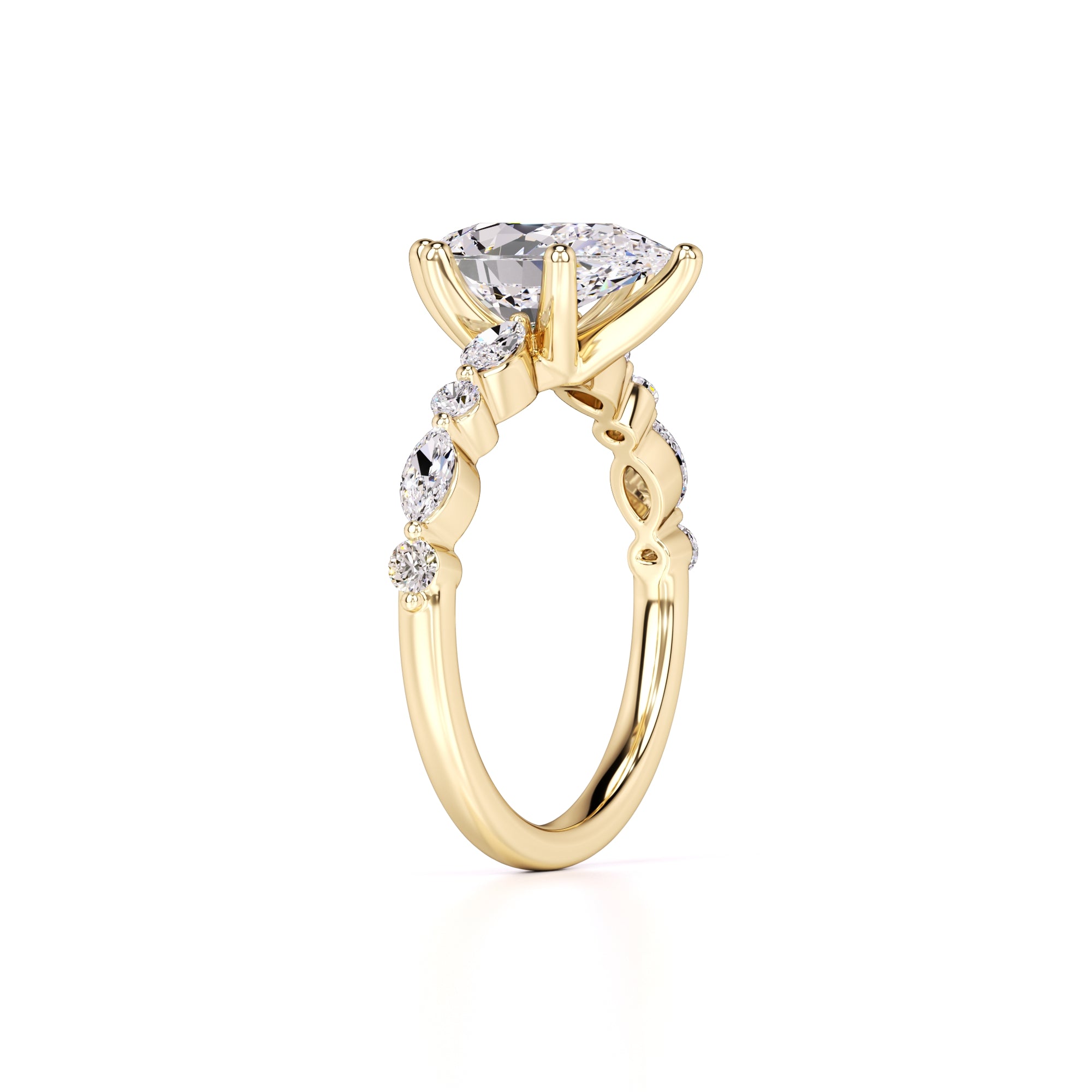 Cassidy Lab Grown Diamond Ring | Yellow Gold | 3