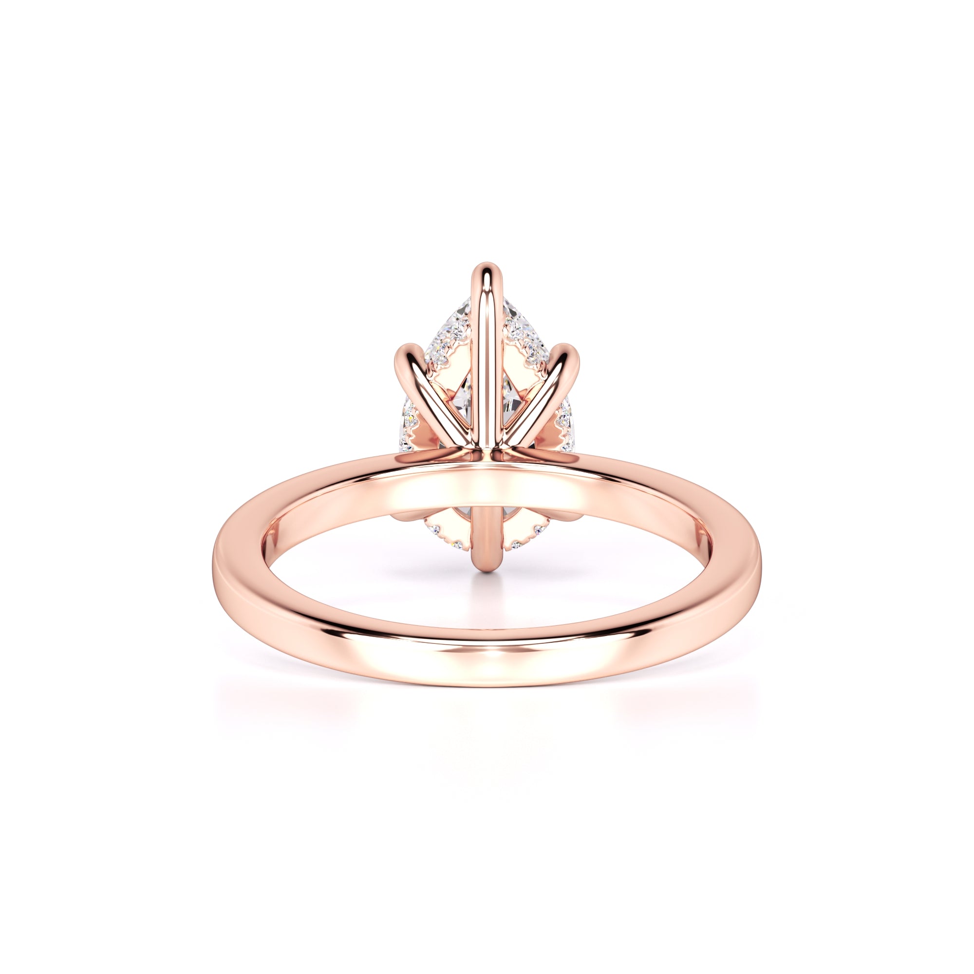 Daisy Moissanite & Lab Grown Diamond Ring | Rose Gold | 3