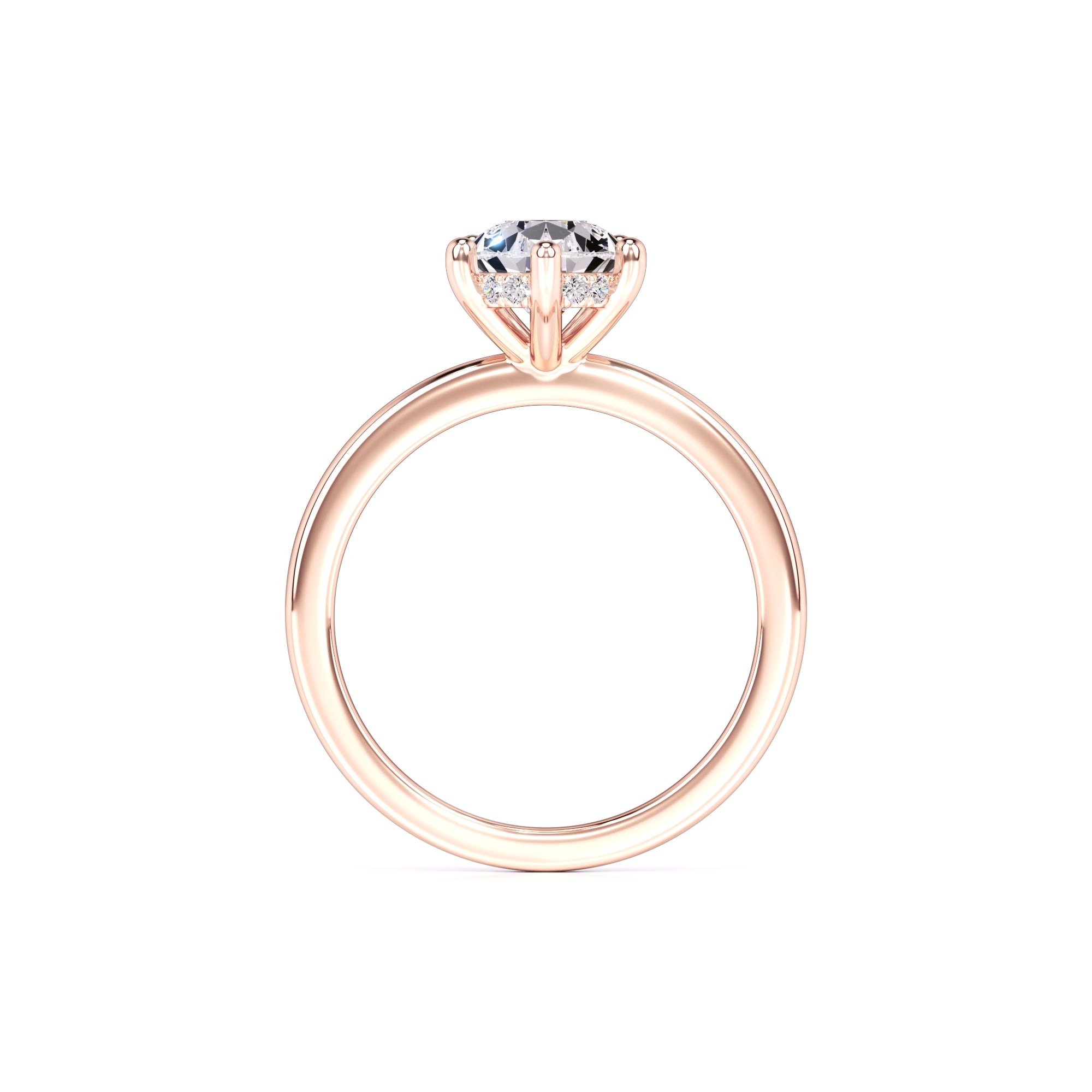 Daisy Moissanite & Lab Grown Diamond Ring | Rose Gold | 4