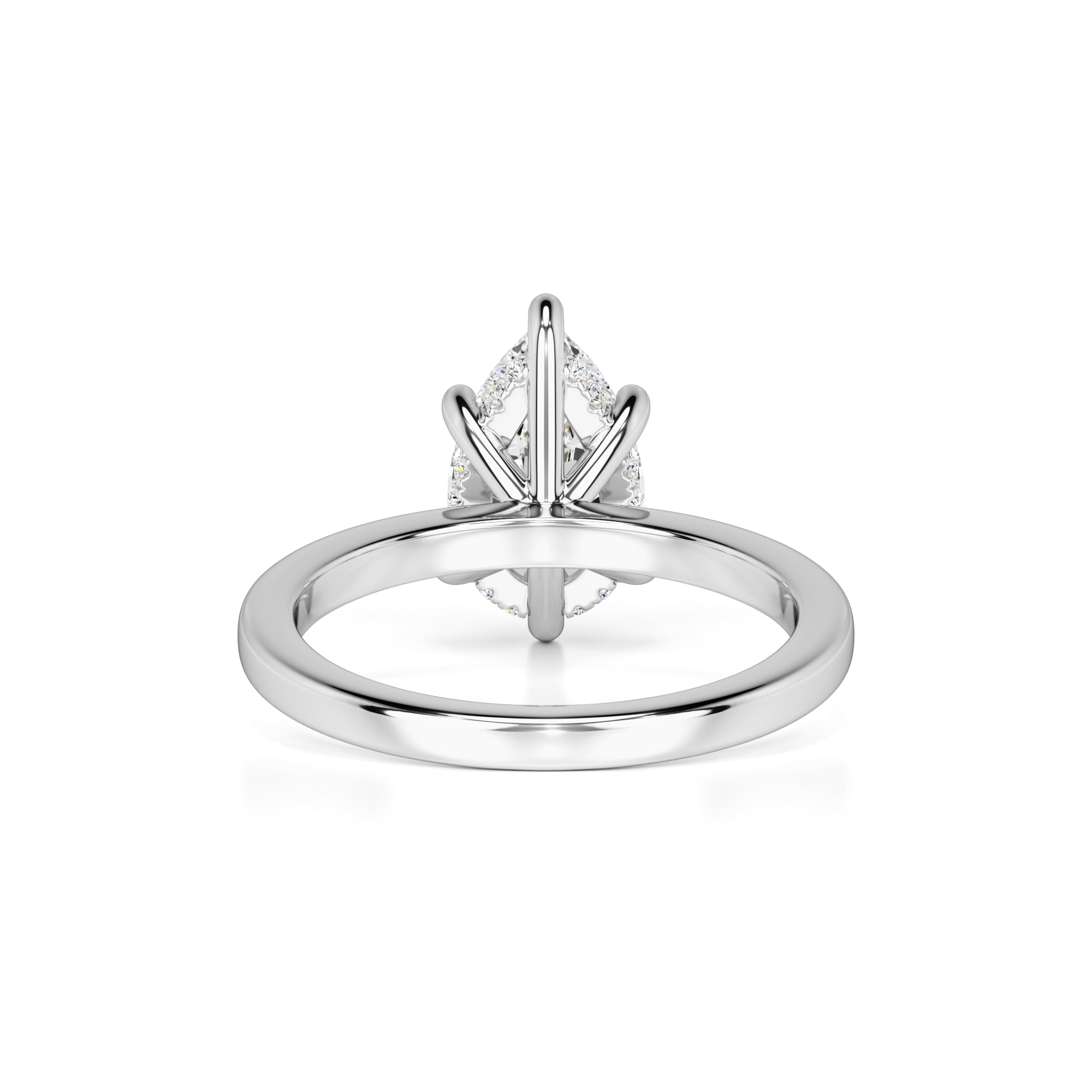 Daisy Moissanite & Lab Grown Diamond Ring | White Gold | 3