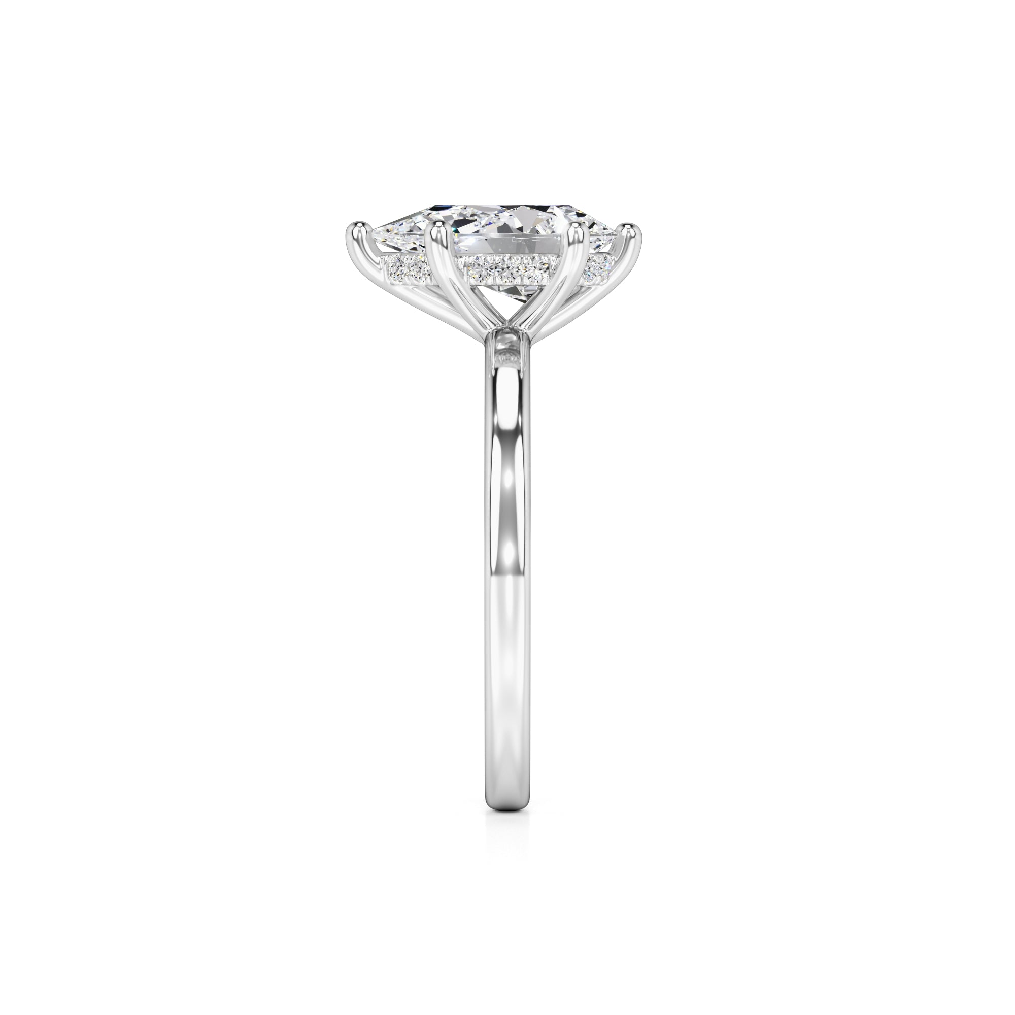 Daisy Lab Grown Diamond Ring | White Gold | 4