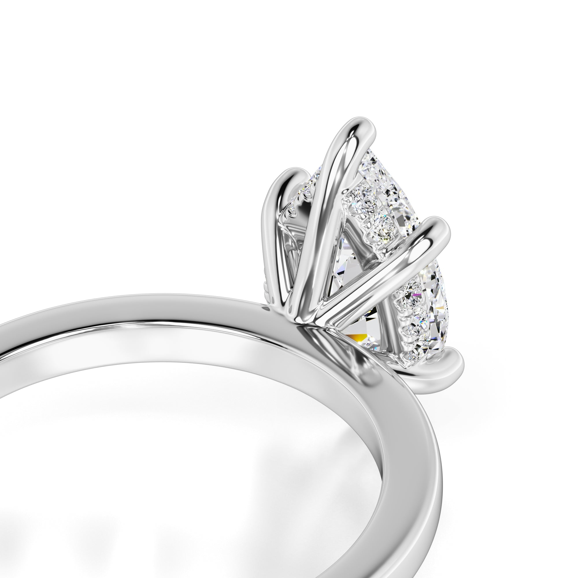 Daisy Lab Grown Diamond Ring | White Gold | 2