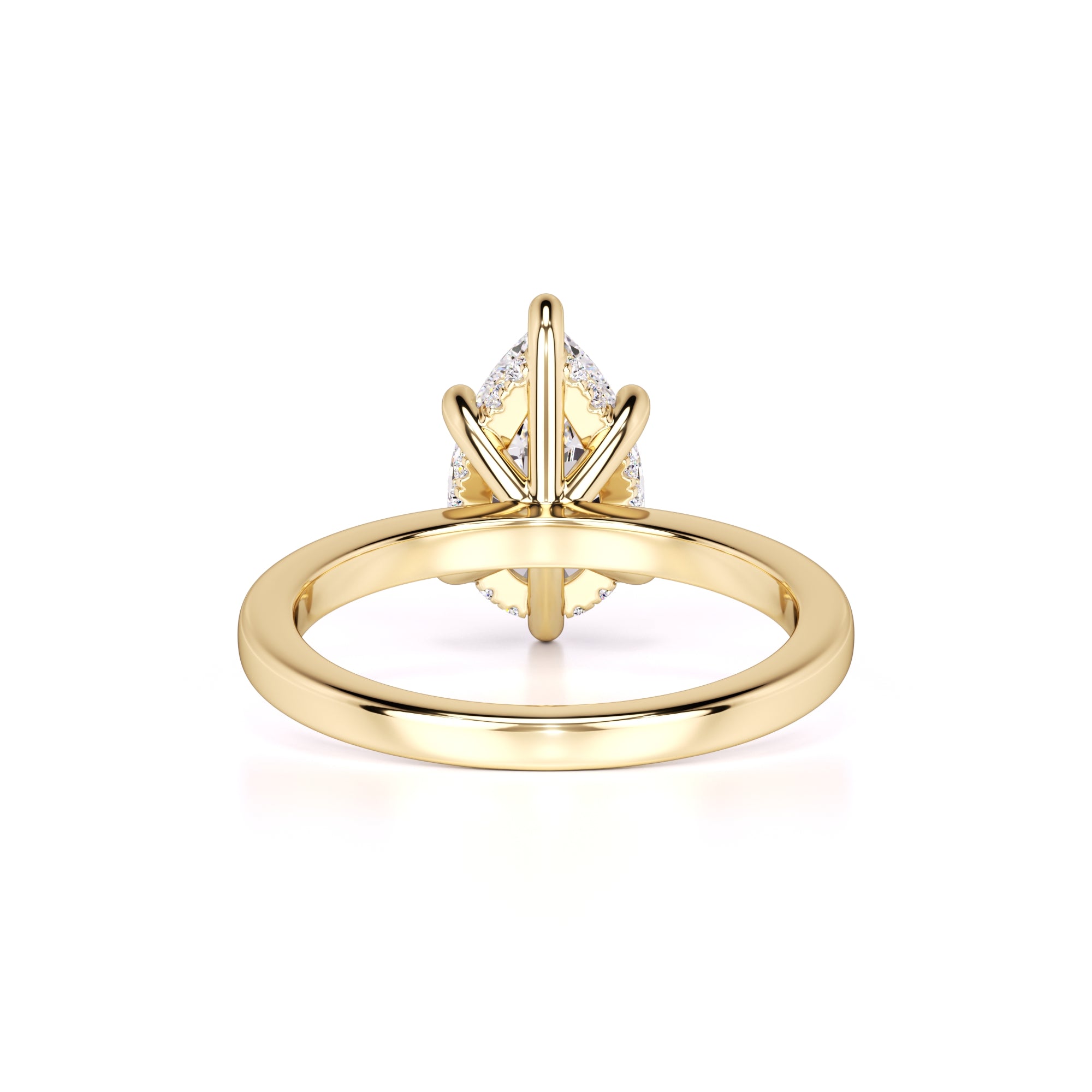 Daisy Moissanite & Lab Grown Diamond Ring | Yellow Gold | 3