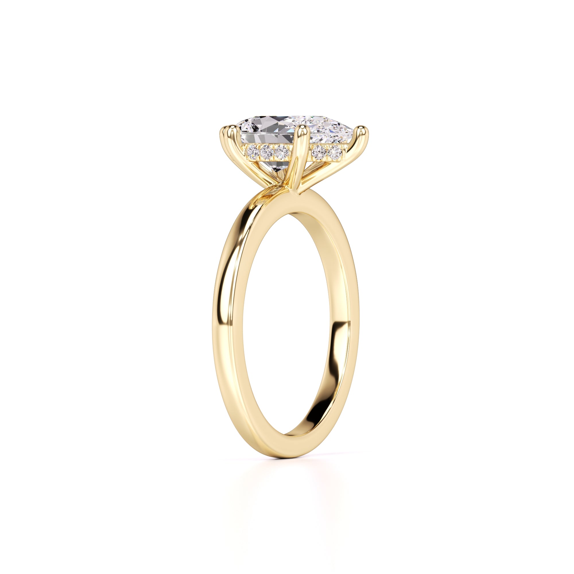 Daisy Lab Grown Diamond Ring | Yellow Gold | 3