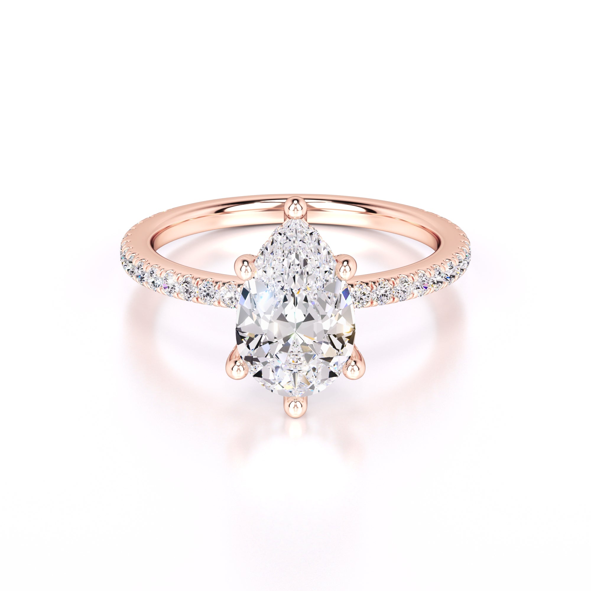 Paris Lab Grown Diamond Ring | Rose Gold | 1