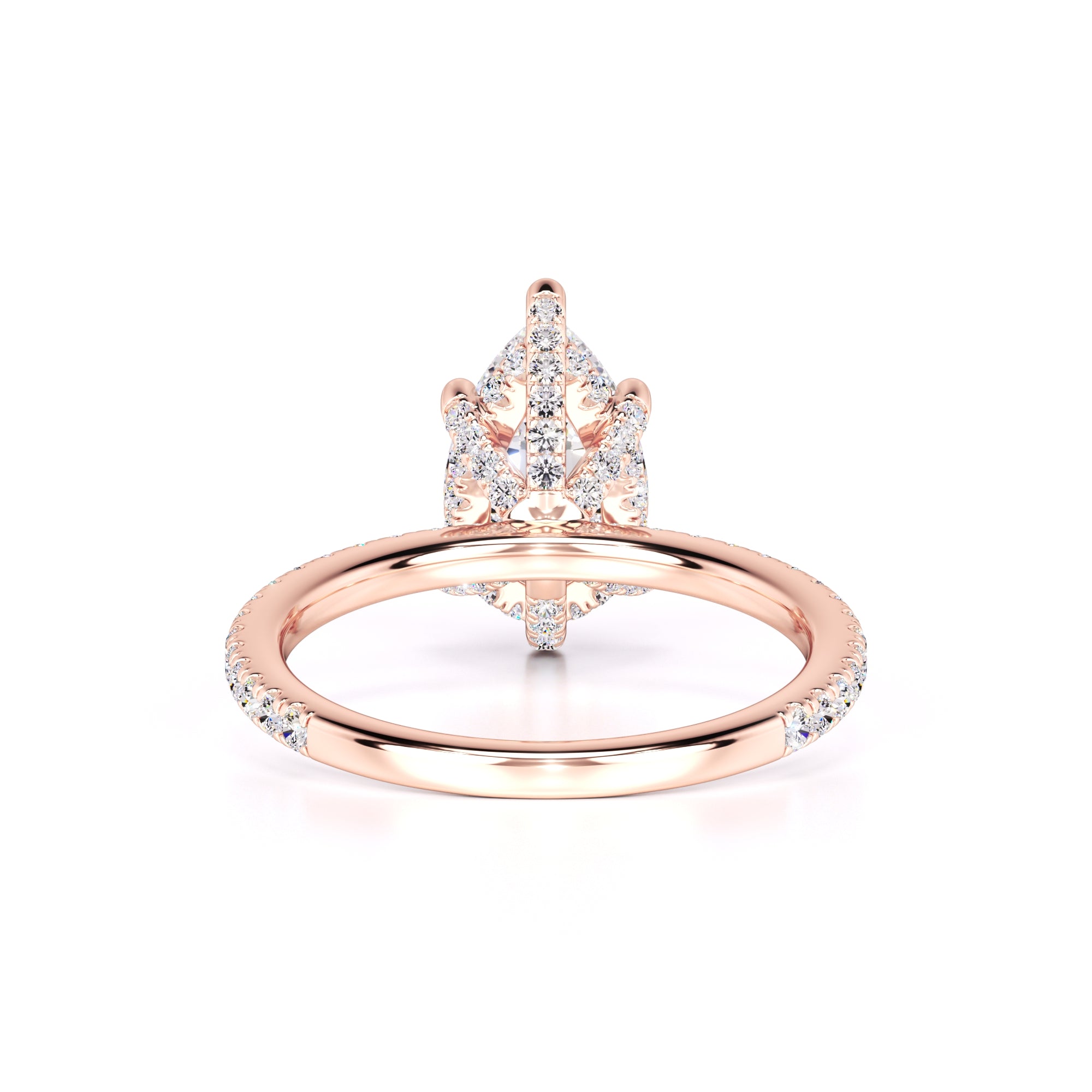 Paris Moissanite & Lab Grown Diamond Ring | Rose Gold | 3