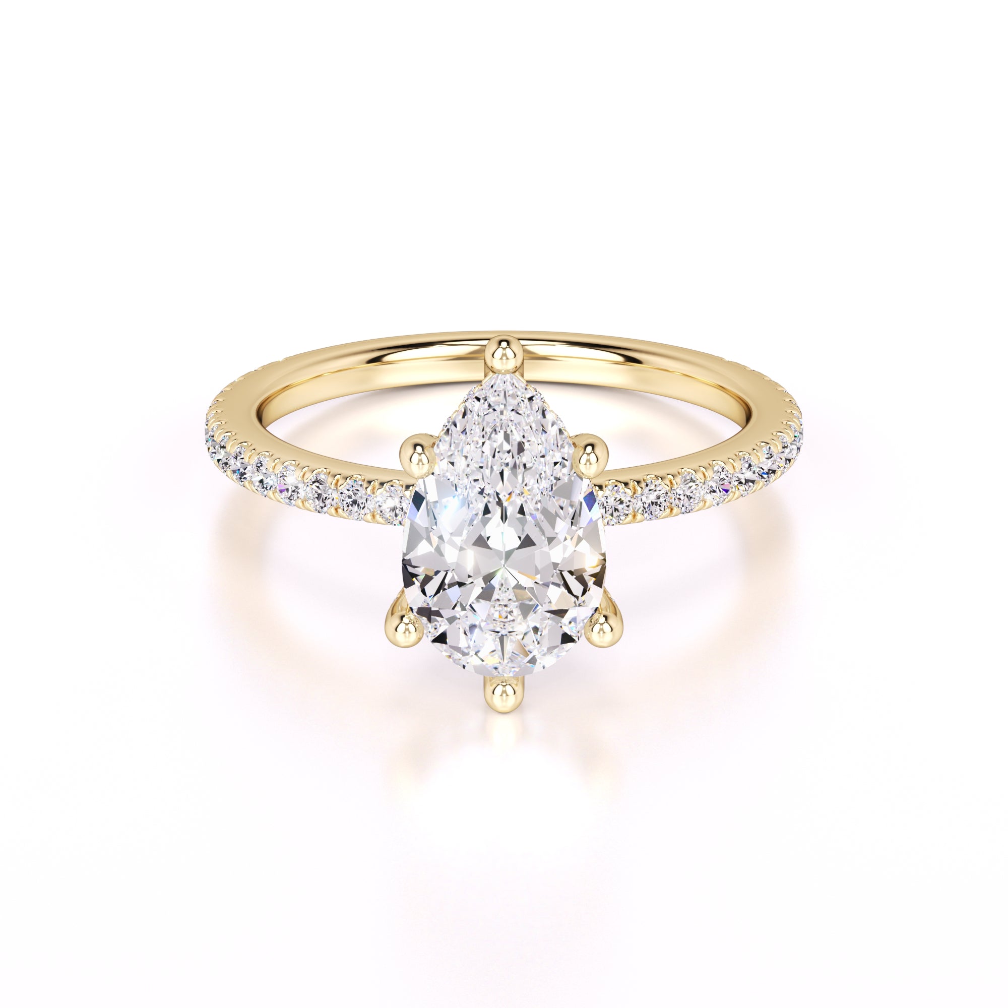 Paris Lab Grown Diamond Ring | Yellow Gold | 1