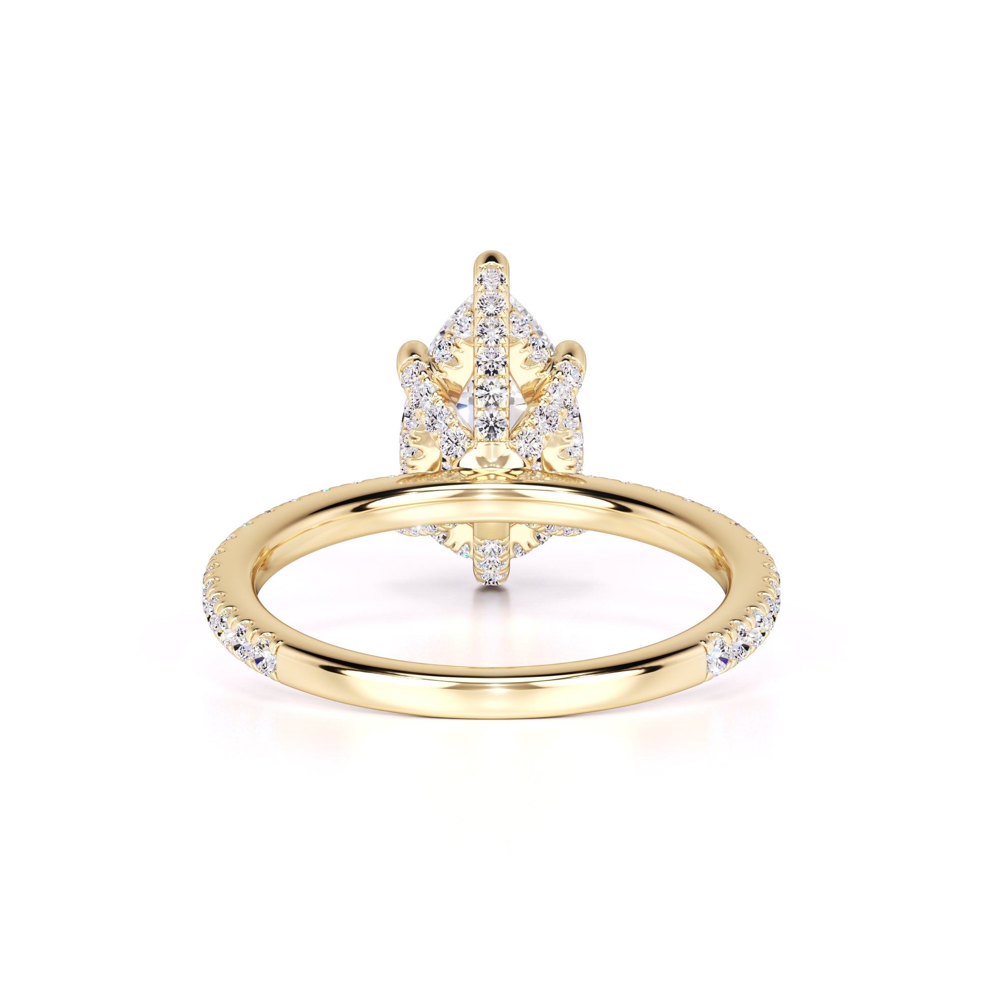 Paris Moissanite & Lab Grown Diamond Ring | Yellow Gold | 3