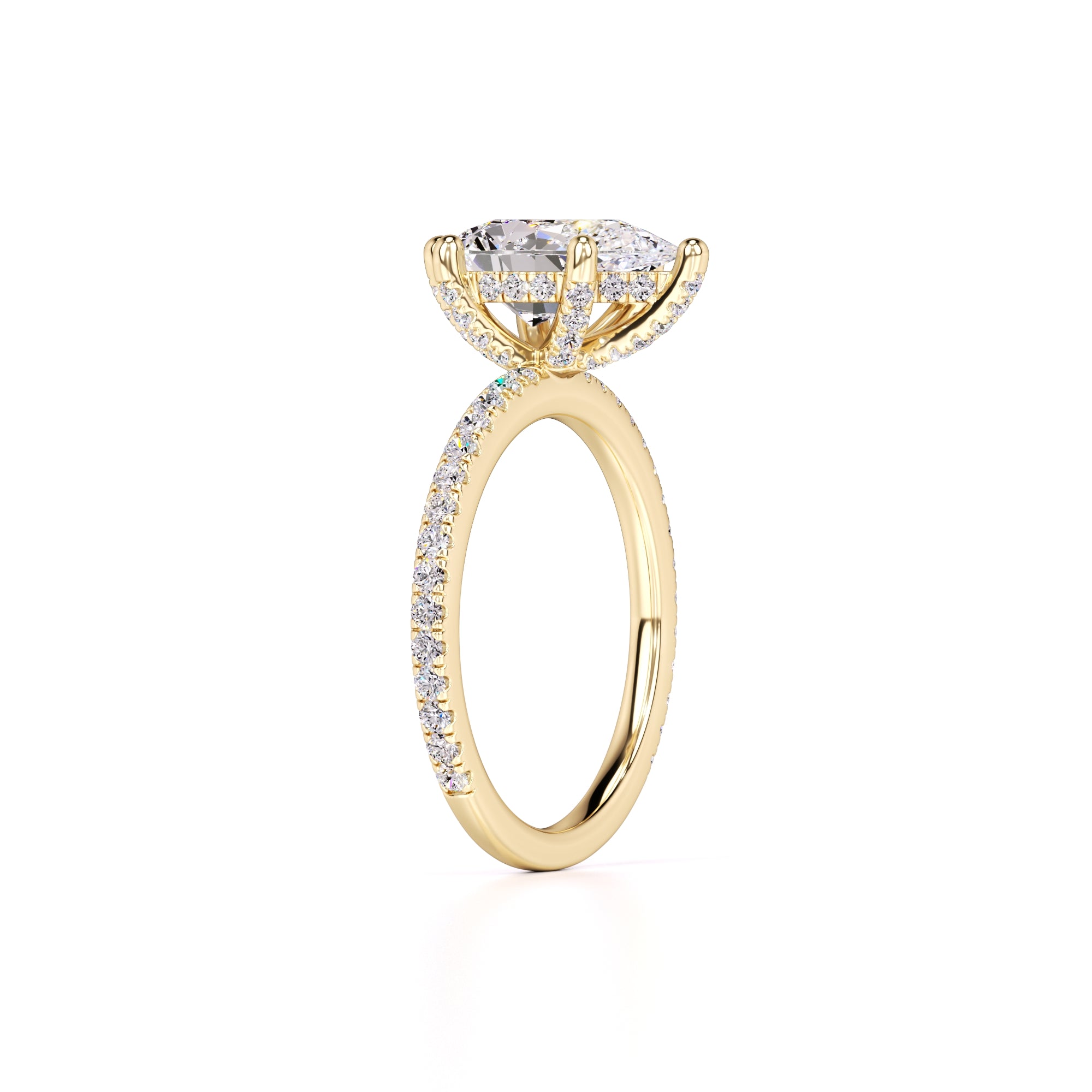 Paris Lab Grown Diamond Ring | Yellow Gold | 3
