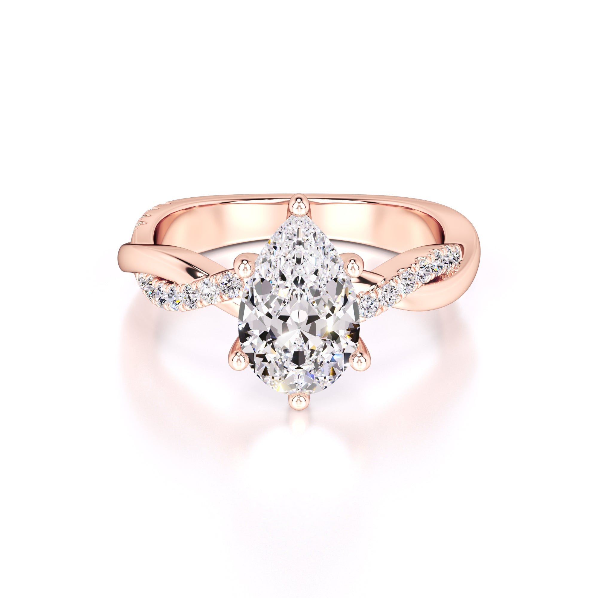 Tansy Lab Grown Diamond Ring | Rose Gold | 1