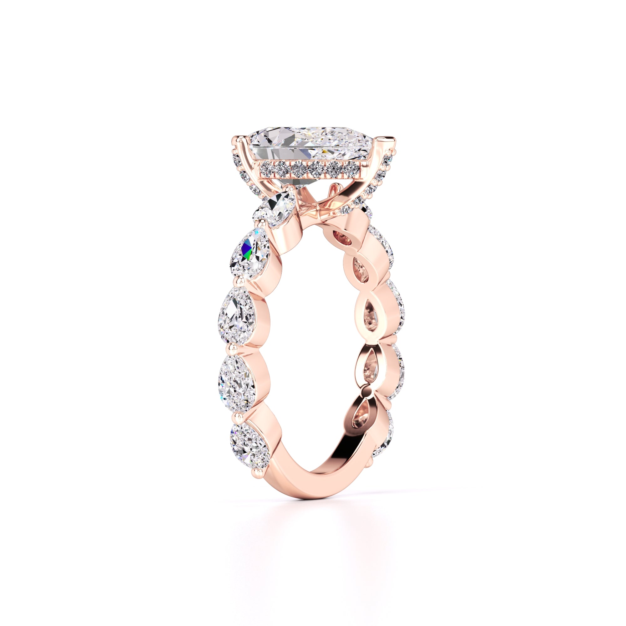 Bella Lab Grown Diamond Ring | Rose Gold | 3