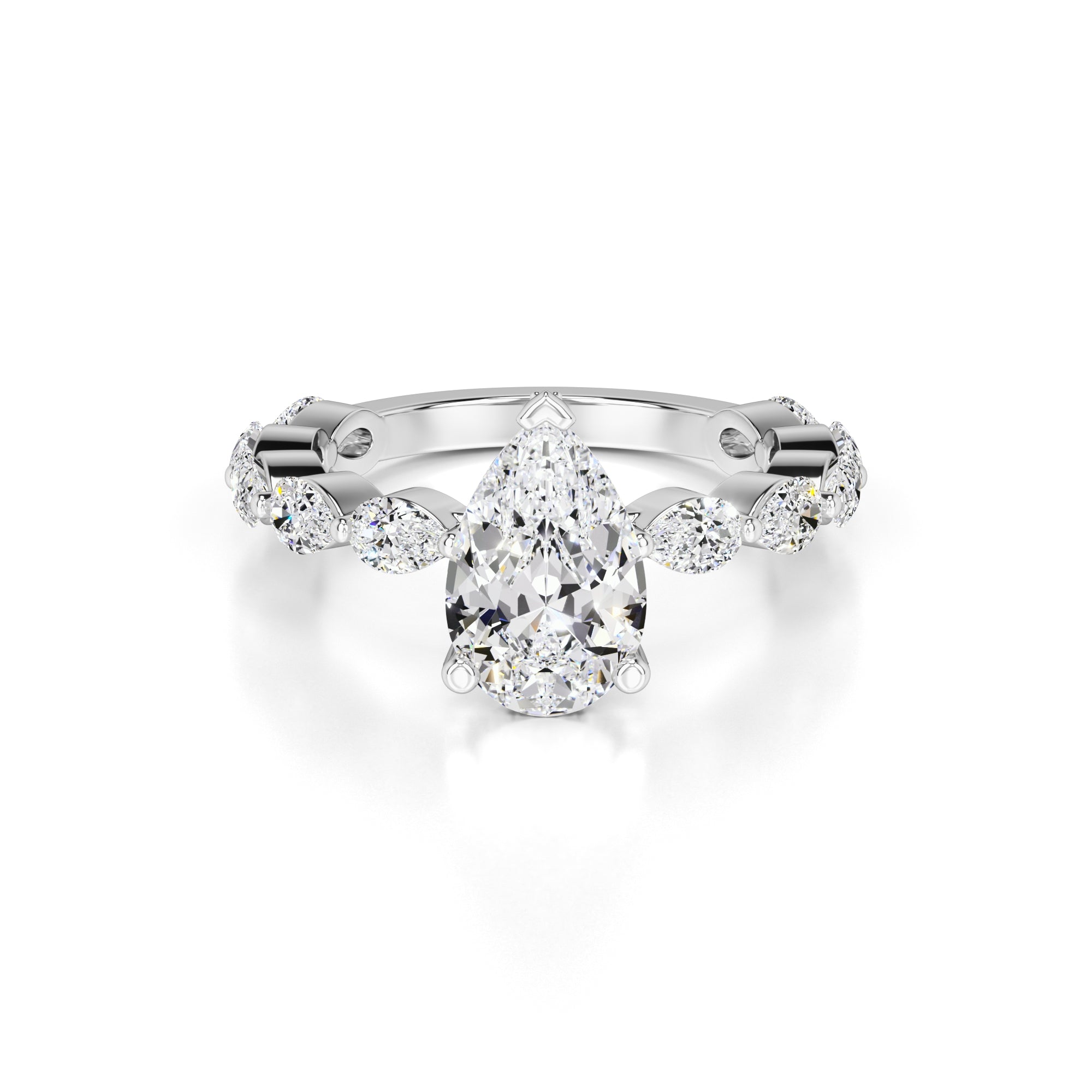 Bella Lab Grown Diamond Ring | White Gold | 1