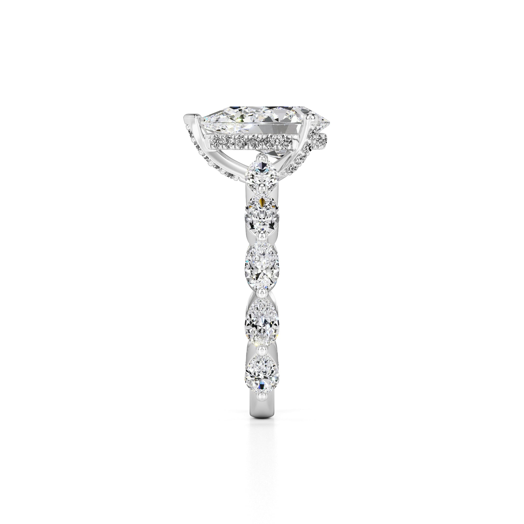 Bella Lab Grown Diamond Ring | White Gold | 4