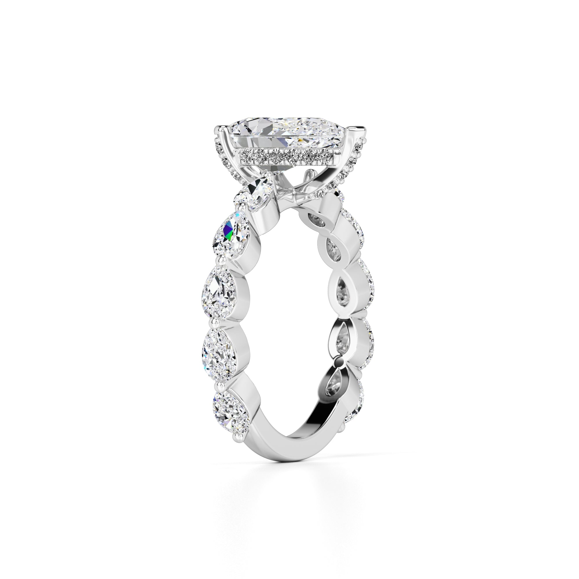 Bella Lab Grown Diamond Ring | White Gold | 3