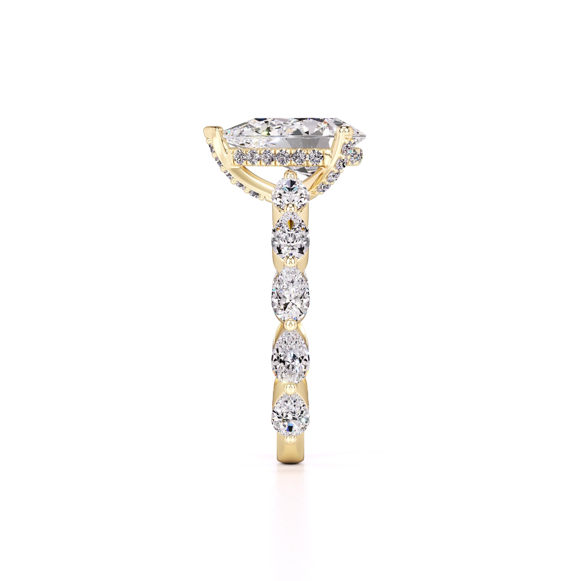 Bella Lab Grown Diamond Ring | Yellow Gold | 4