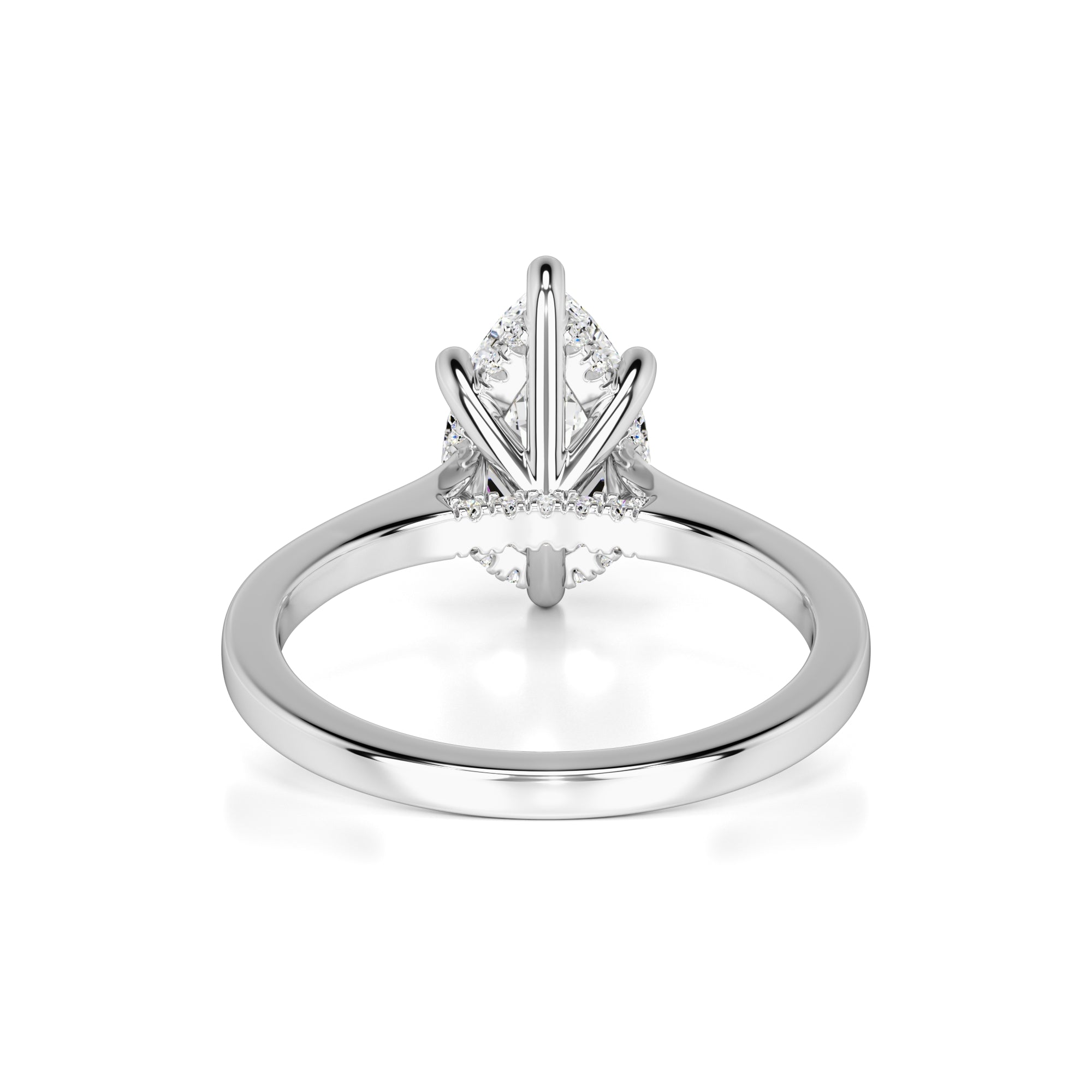 Cardi Moissanite & Lab Grown Diamond Ring | White Gold | 3