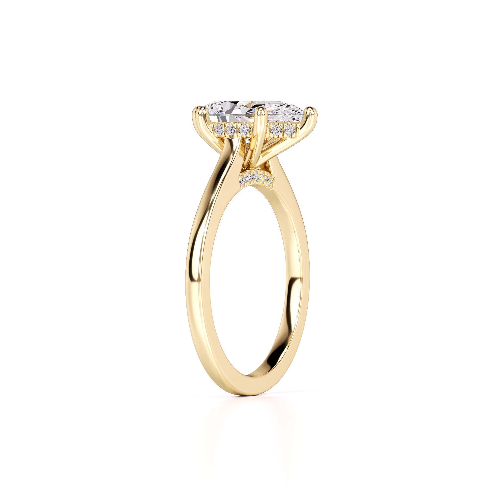 Cardi Lab Grown Diamond Ring | Yellow Gold | 3