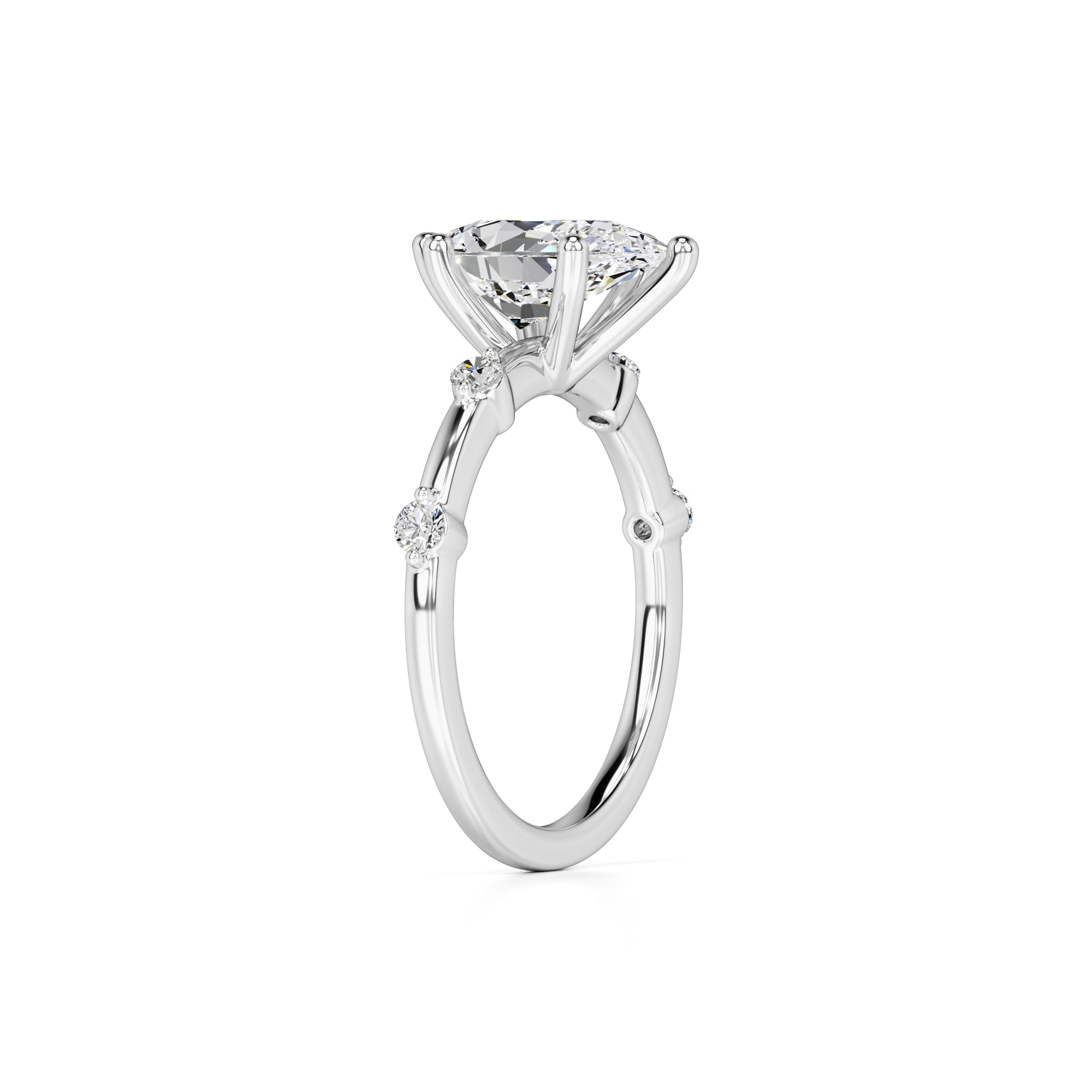 Paloma Lab Grown Diamond Ring | White Gold | 3