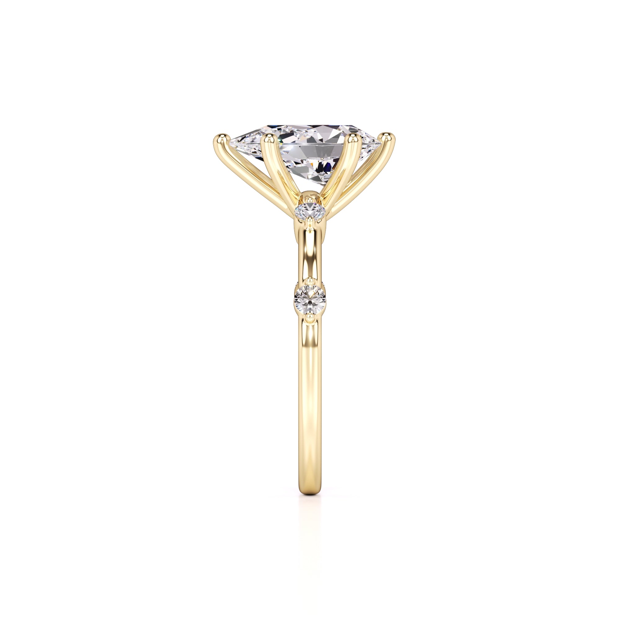 Paloma Lab Grown Diamond Ring | Yellow Gold | 4