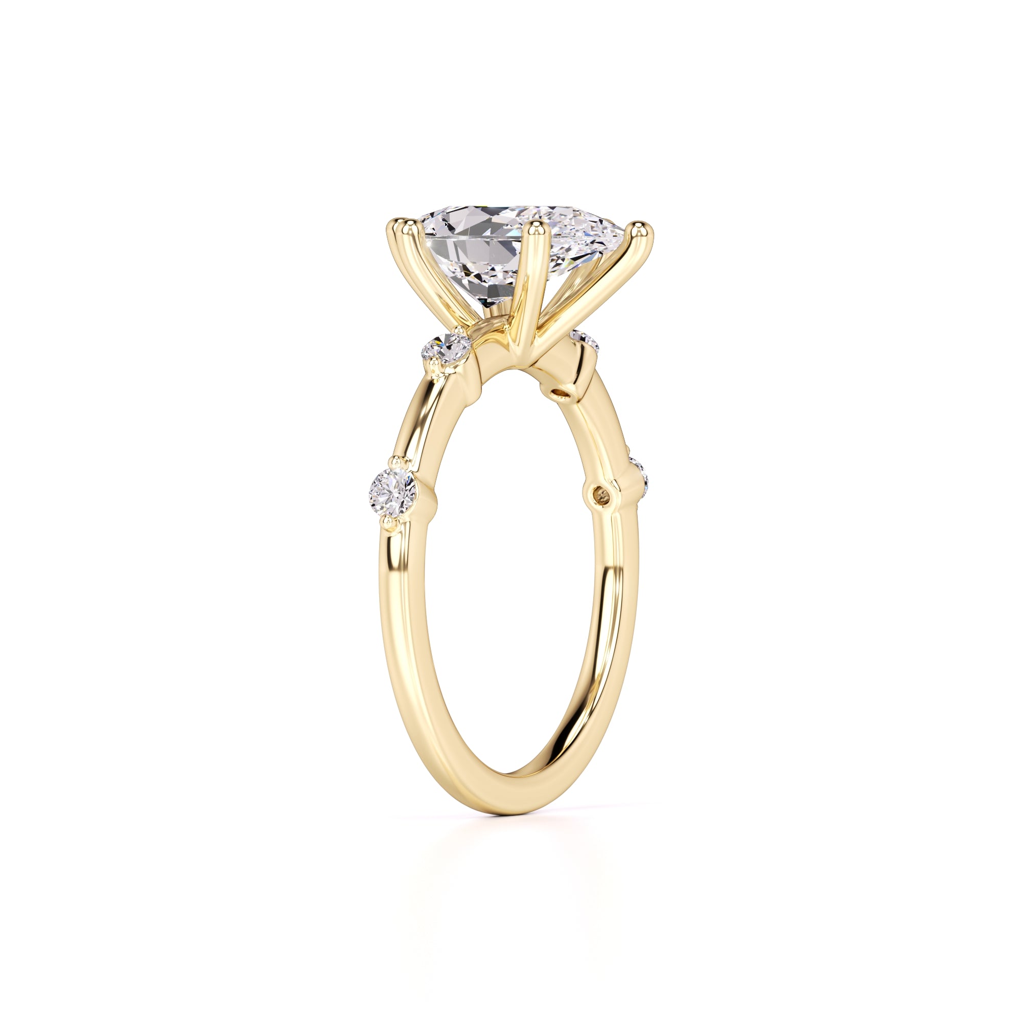 Paloma Lab Grown Diamond Ring | Yellow Gold | 3