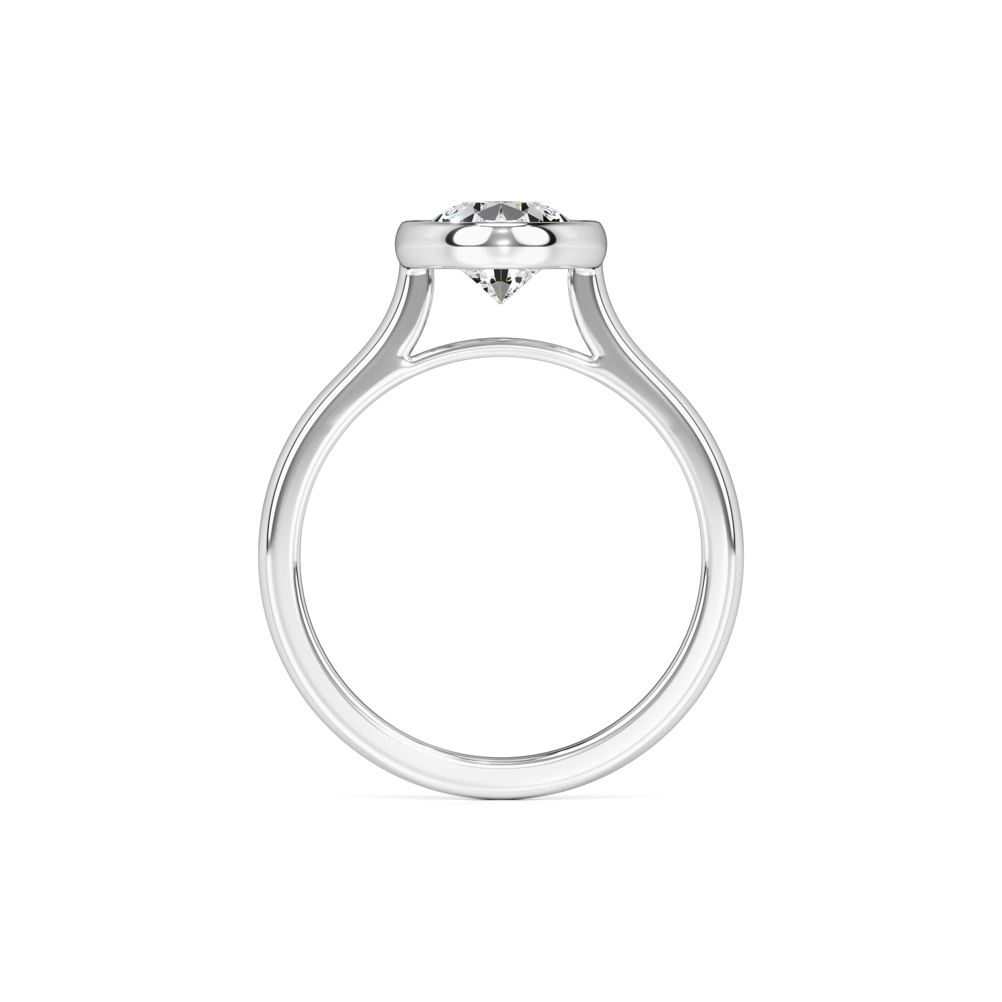 Hailey Moissanite Ring | White Gold | 4