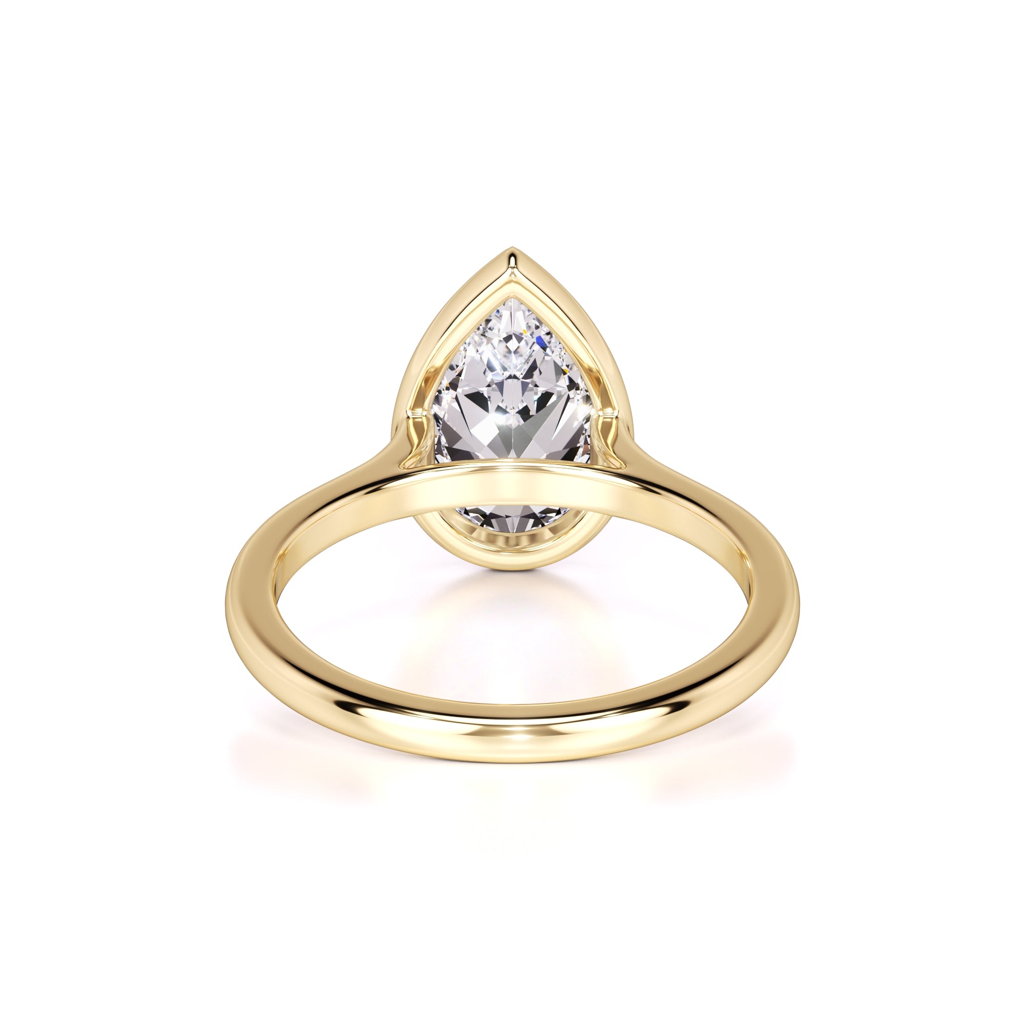 Hailey Moissanite Ring | Yellow Gold | 3