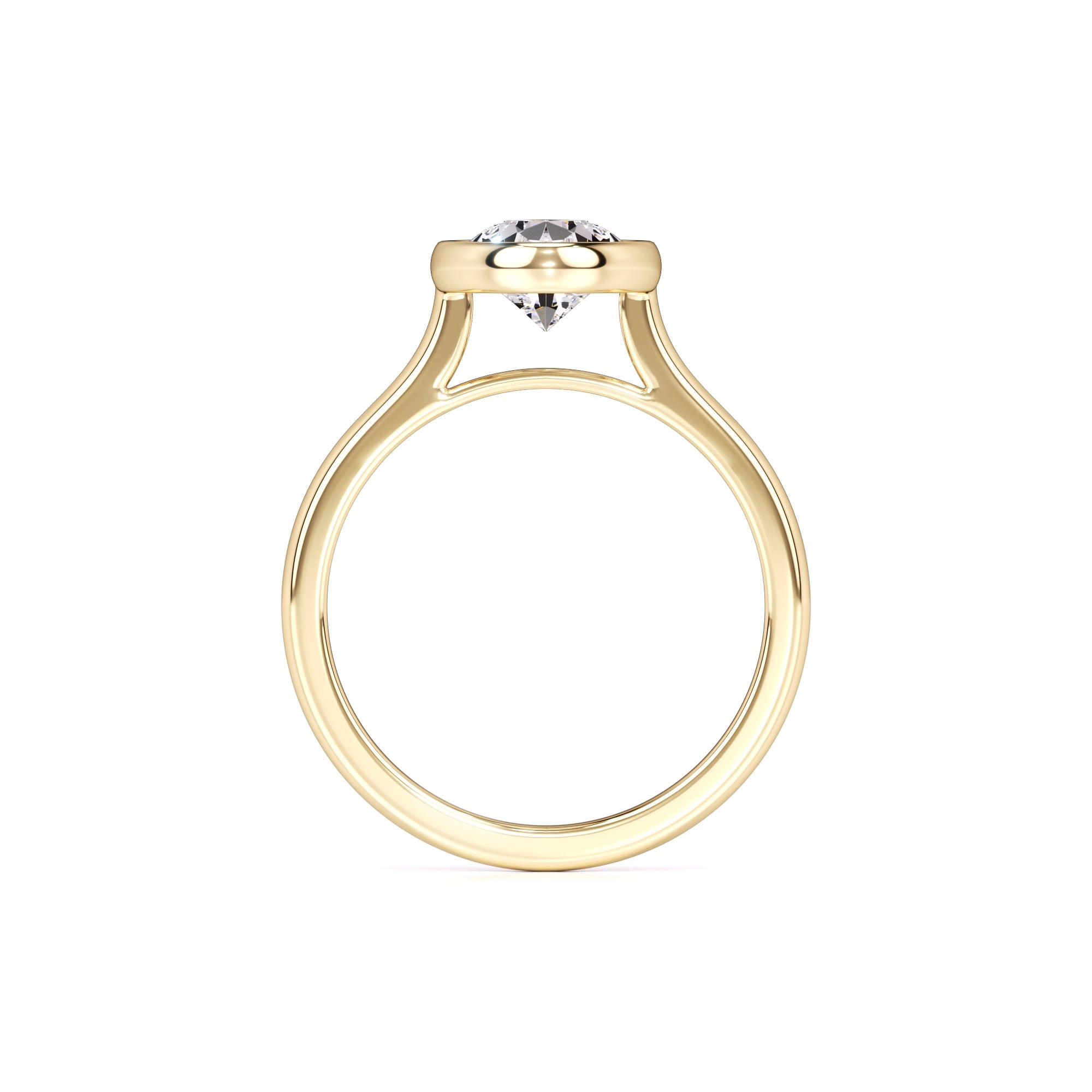 Hailey Moissanite Ring | Yellow Gold | 4