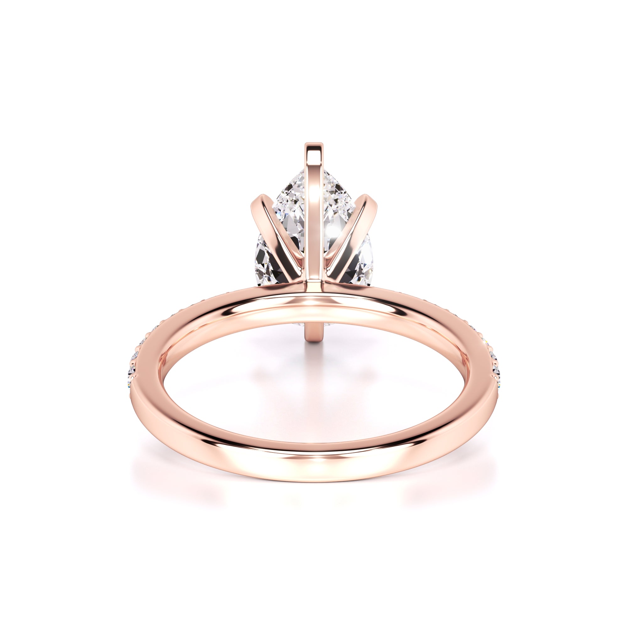 Selena Moissanite & Lab Grown Diamond Ring | Rose Gold | 3
