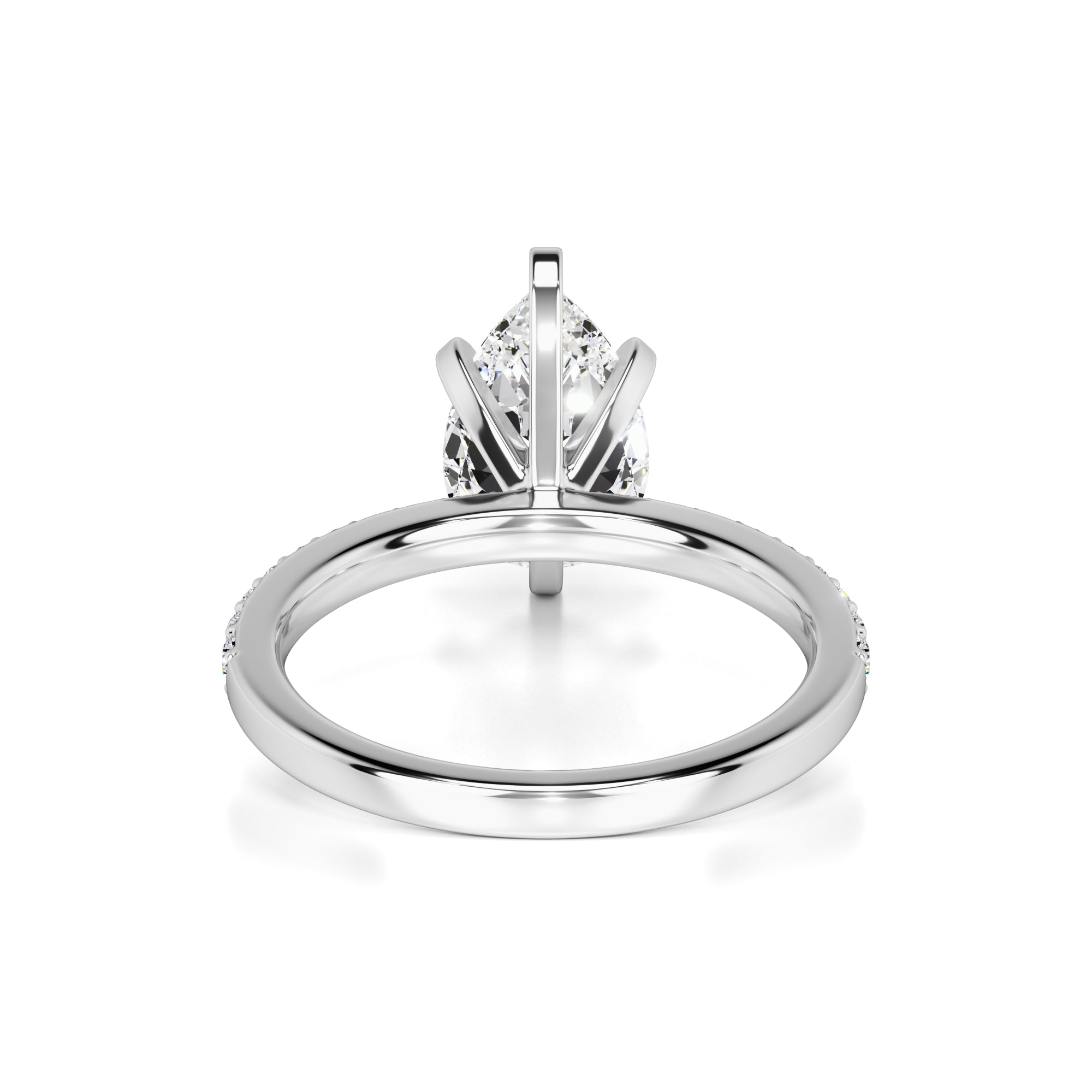 Selena Moissanite & Lab Grown Diamond Ring | White Gold | 3