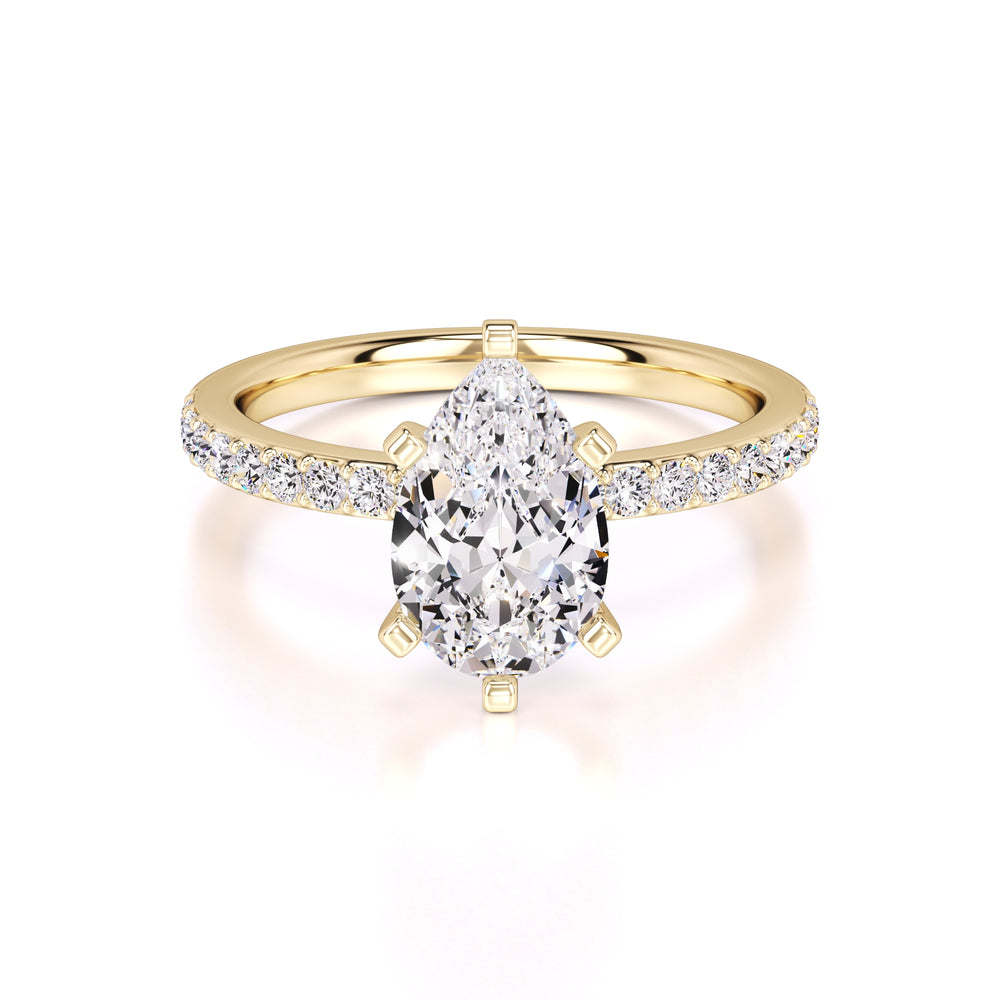 Selena Lab Grown Diamond Ring | Yellow Gold | 1