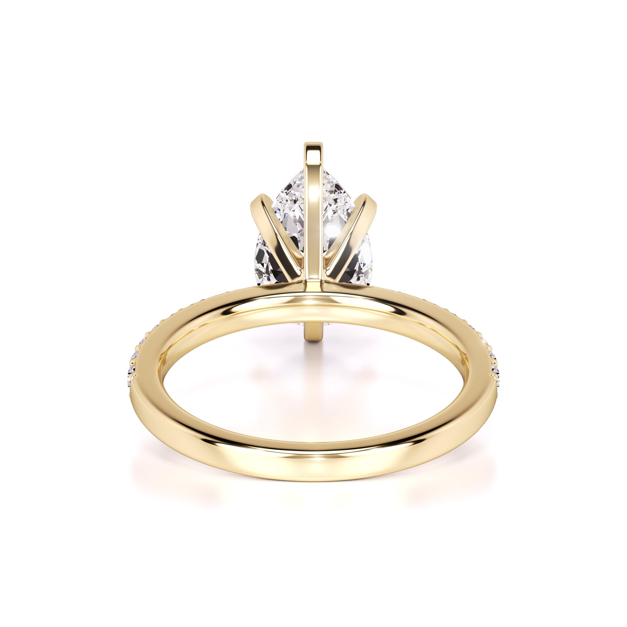 Selena Moissanite & Lab Grown Diamond Ring | Yellow Gold | 3