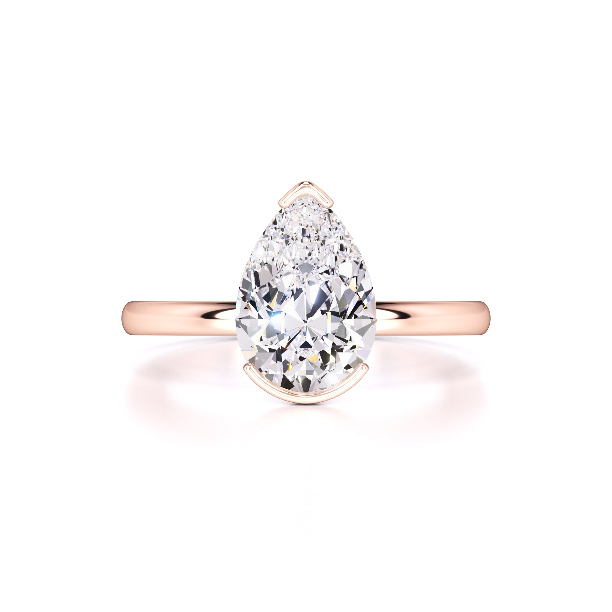 Jada Moissanite Ring | Rose Gold | 1