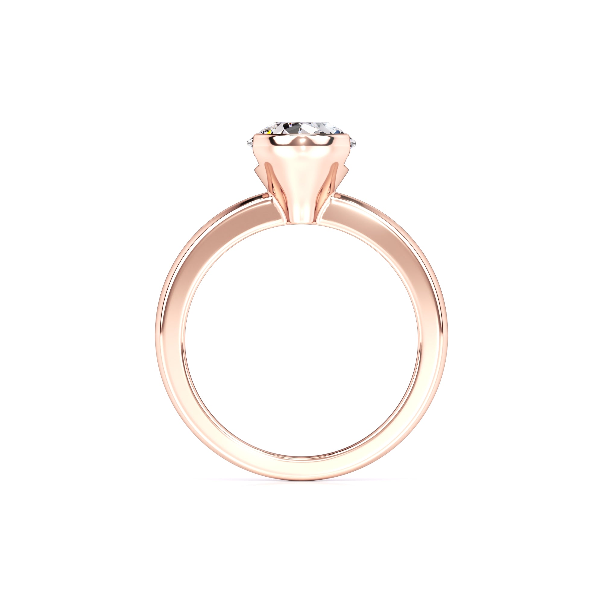 Jada Moissanite Ring | Rose Gold | 4