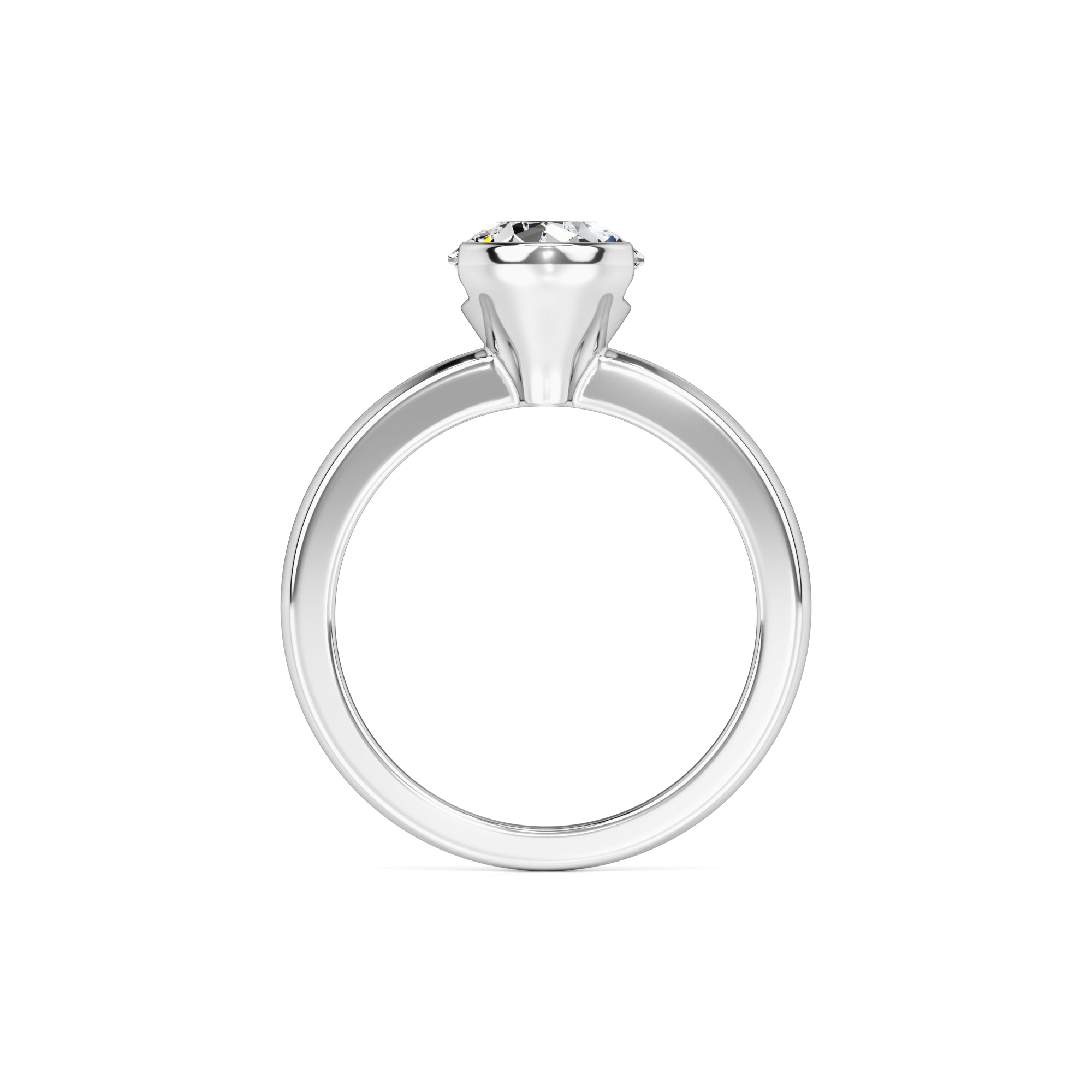 Jada Moissanite Ring | White Gold | 4