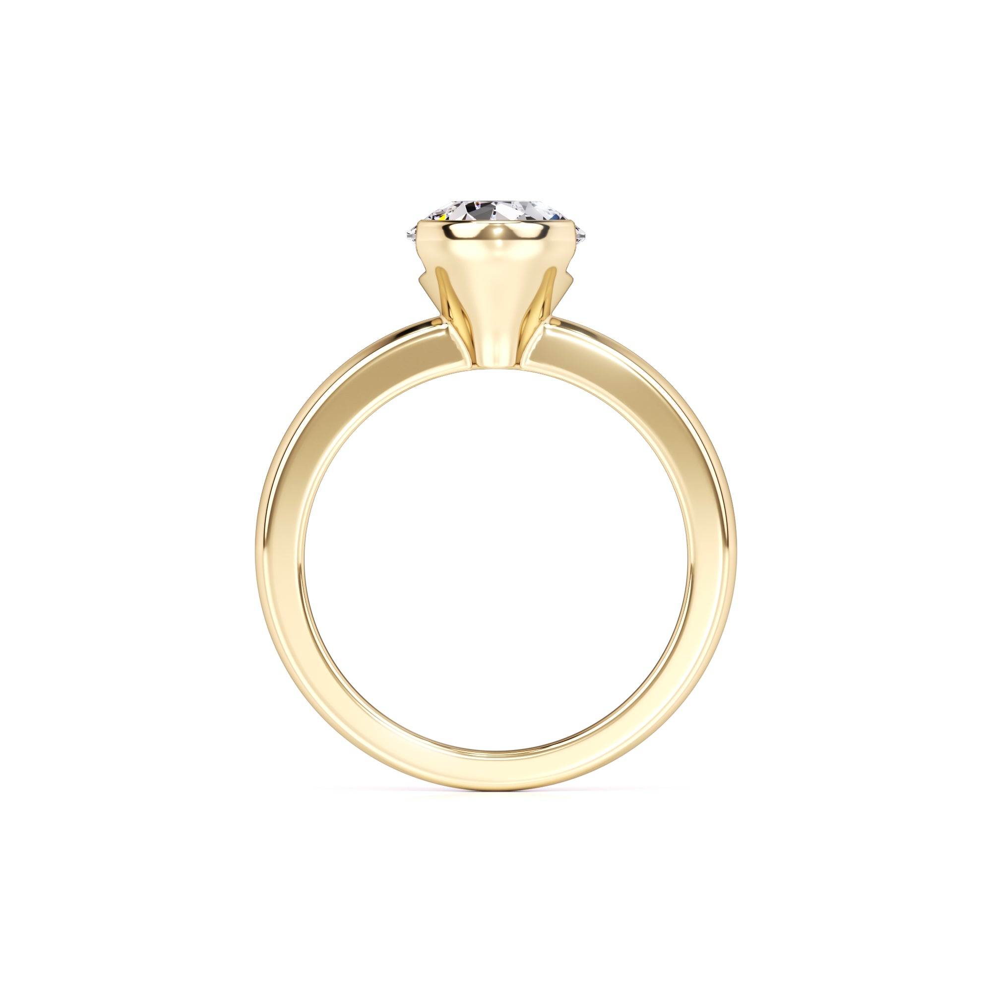 Jada Moissanite Ring | Yellow Gold | 4
