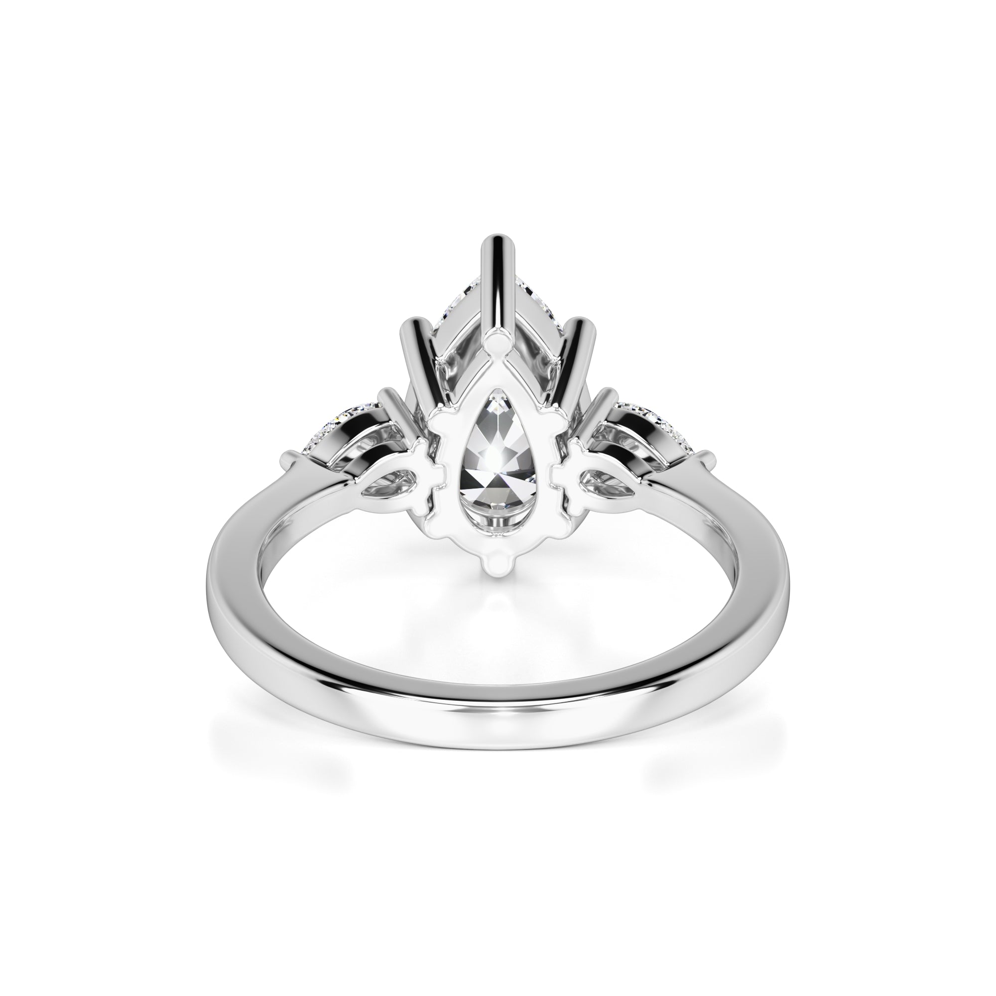 Ophelia Moissanite & Lab Grown Diamond Ring | White Gold | 3