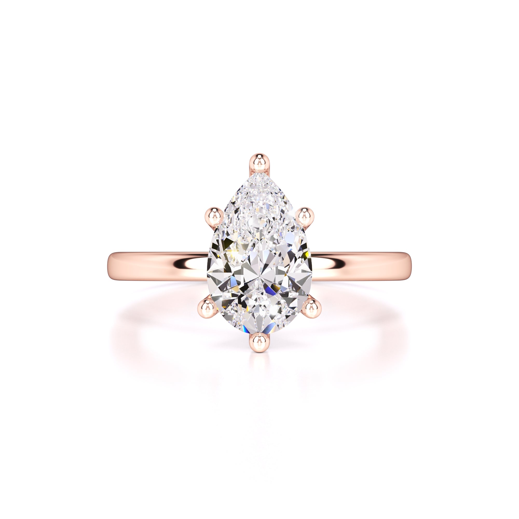 Jocelyn Moissanite & Lab Grown Diamond Ring | Rose Gold | 1