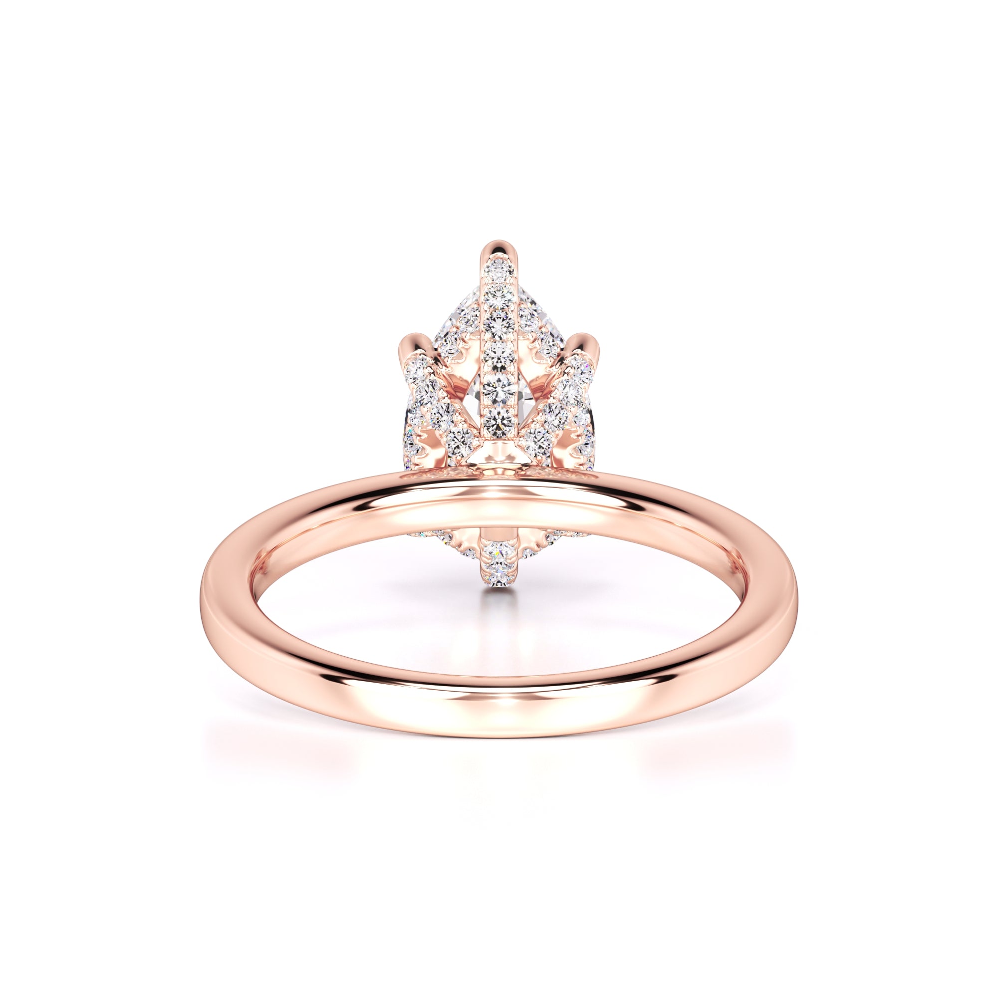 Jocelyn Moissanite & Lab Grown Diamond Ring | Rose Gold | 3