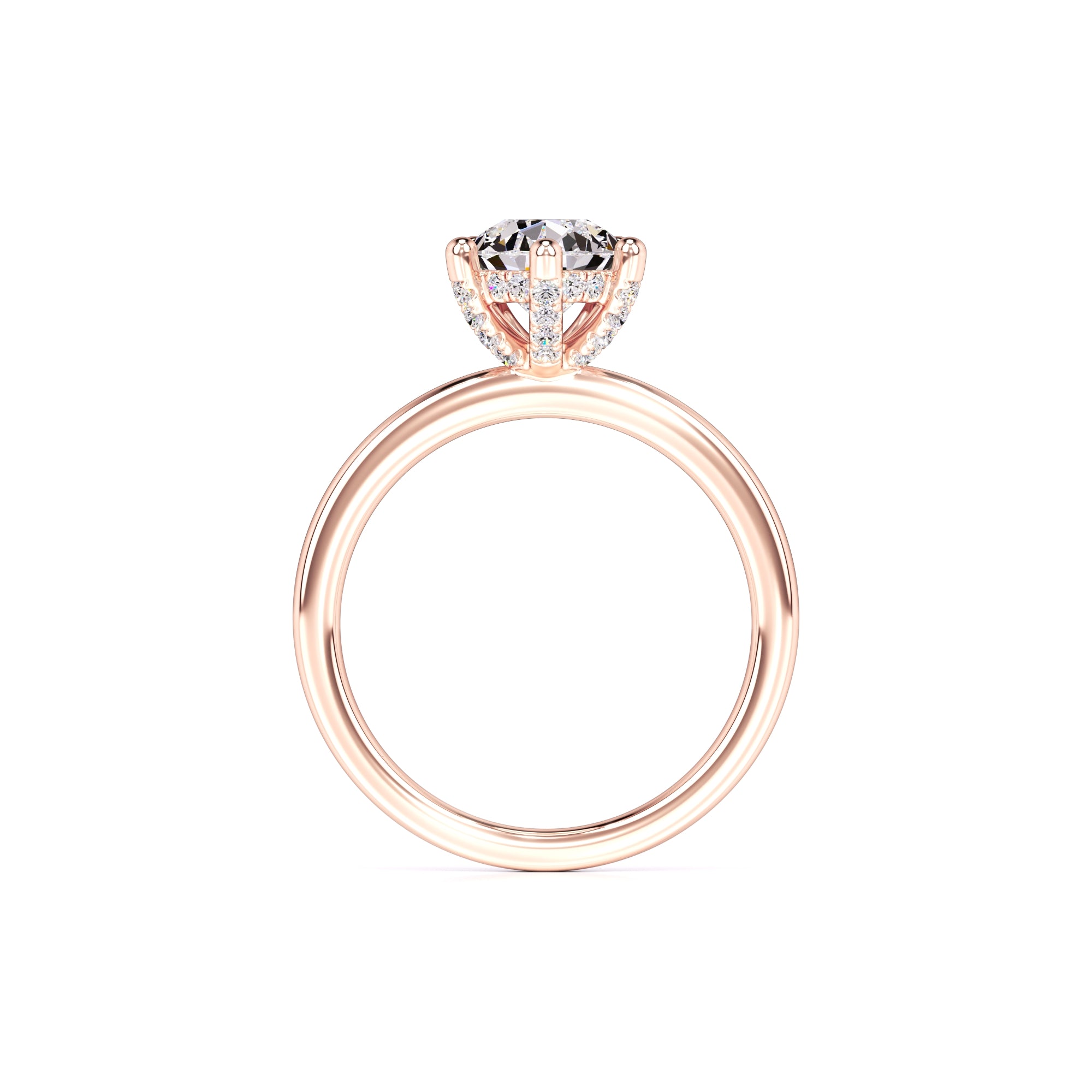 Jocelyn Moissanite & Lab Grown Diamond Ring | Rose Gold | 4