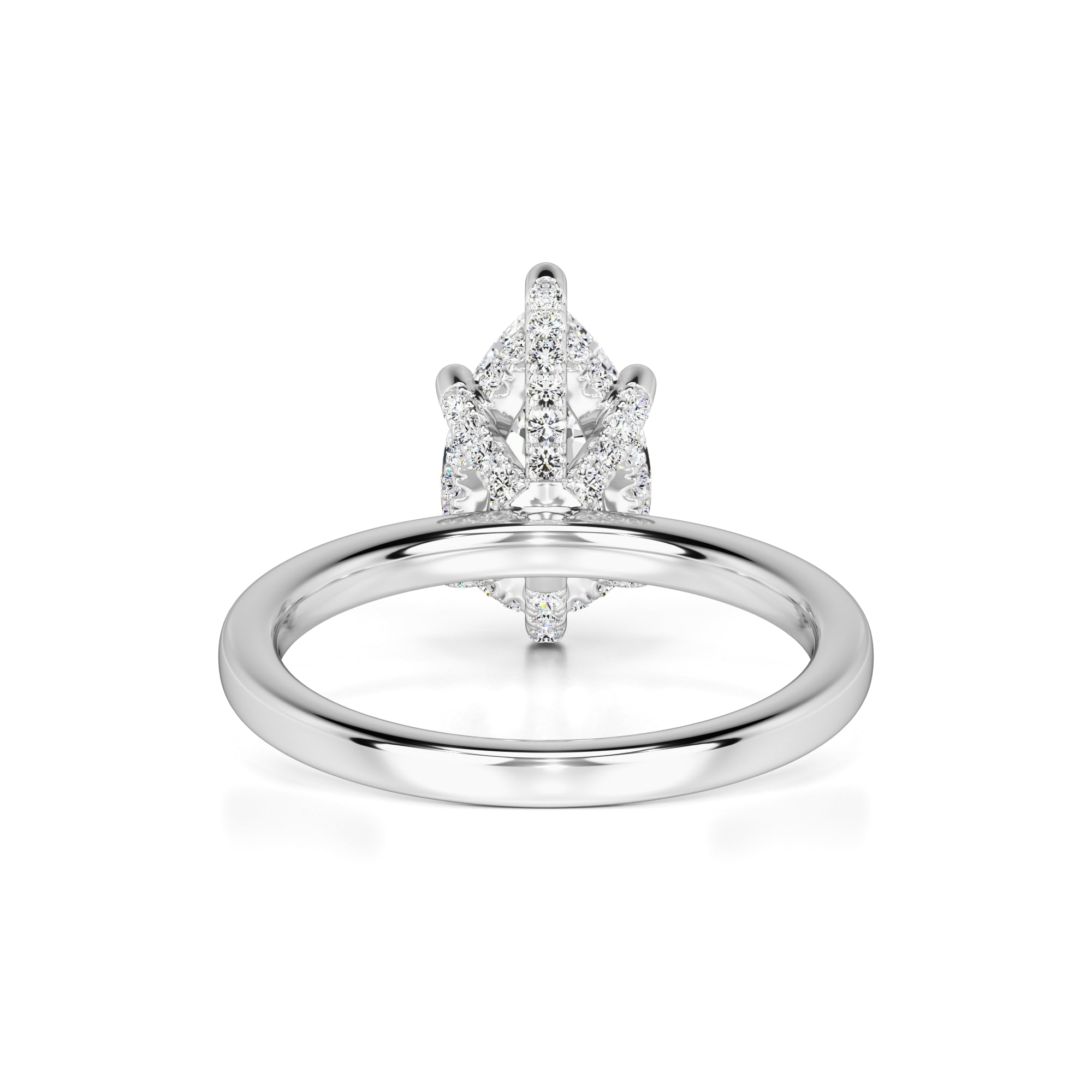 Jocelyn Moissanite & Lab Grown Diamond Ring | White Gold | 3