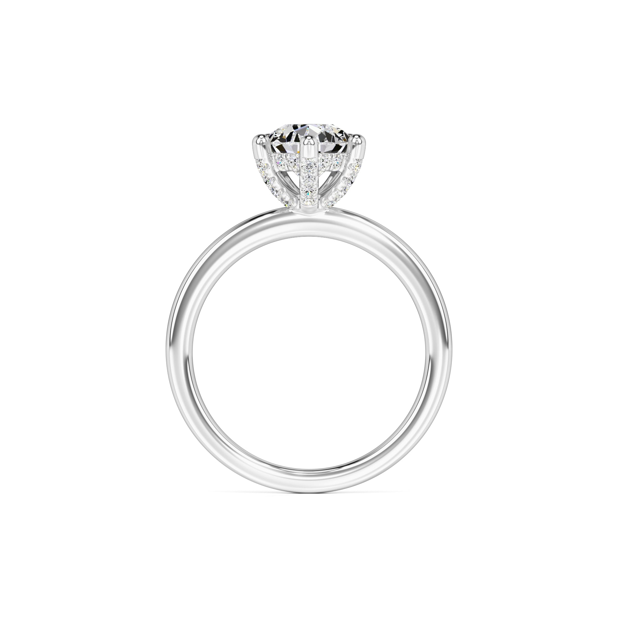 Jocelyn Moissanite & Lab Grown Diamond Ring | White Gold | 4