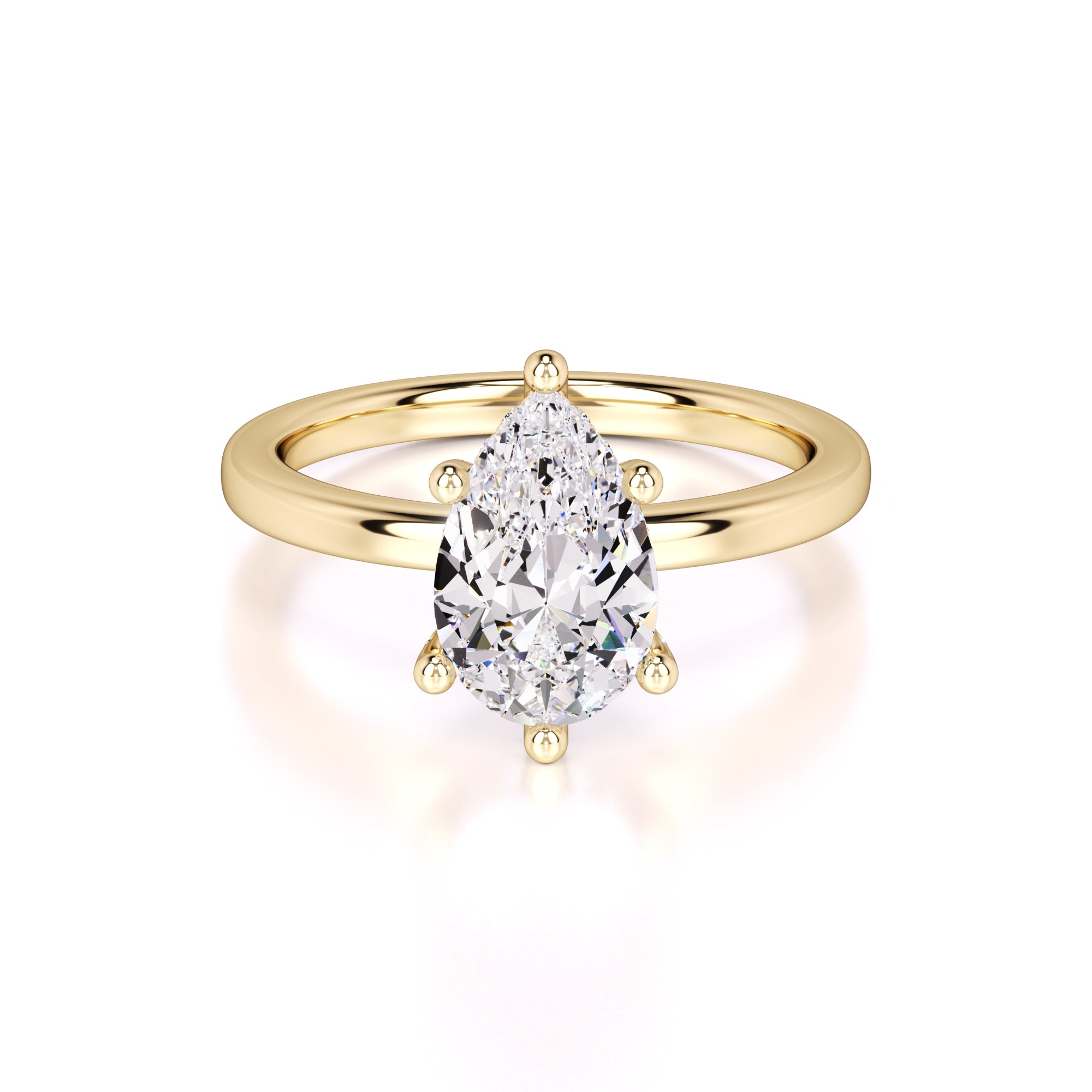 Jocelyn Lab Grown Diamond Ring | Yellow Gold | 1
