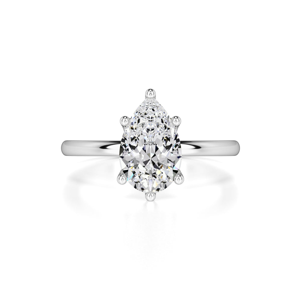 Kinsley Moissanite Ring | White Gold | 1