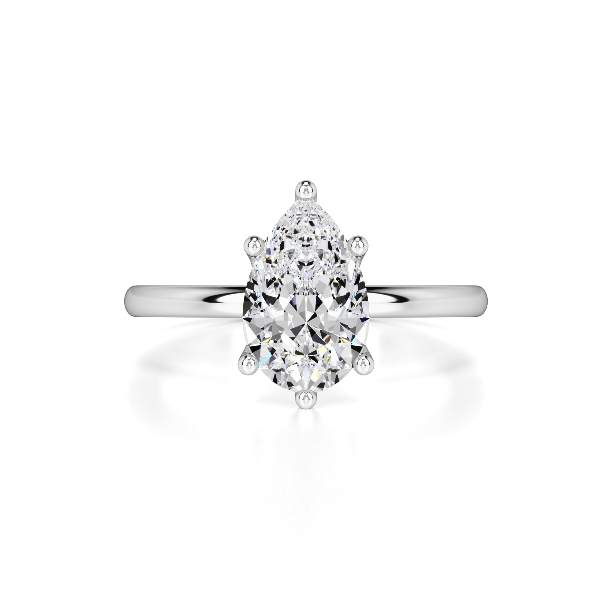 Kinsley Moissanite Ring | White Gold | 1