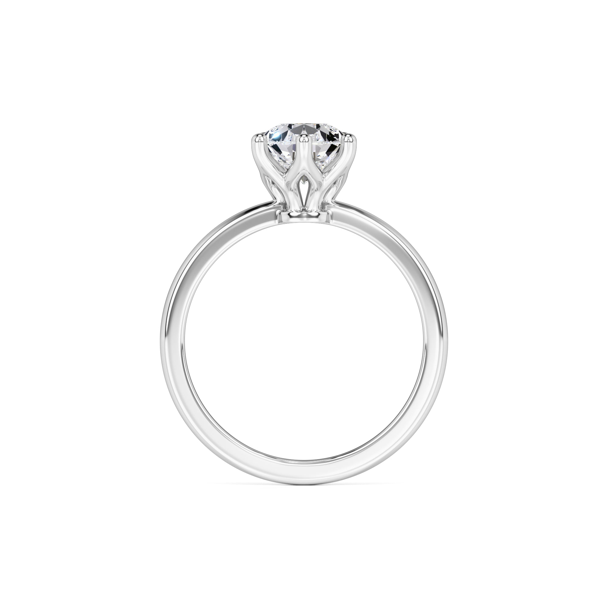 Kinsley Moissanite Ring | White Gold | 4
