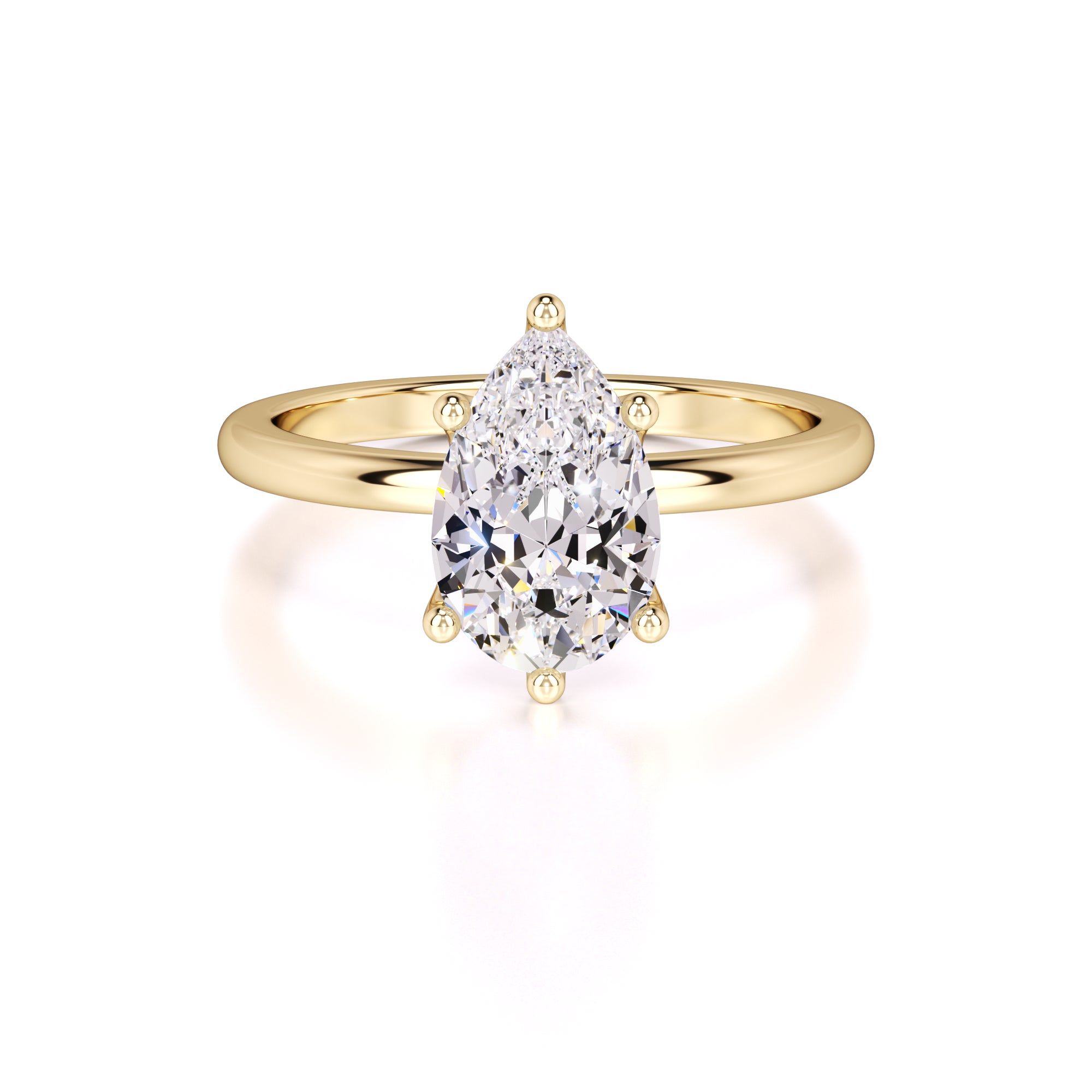 Kinsley Lab Grown Diamond Ring | Yellow Gold | 1