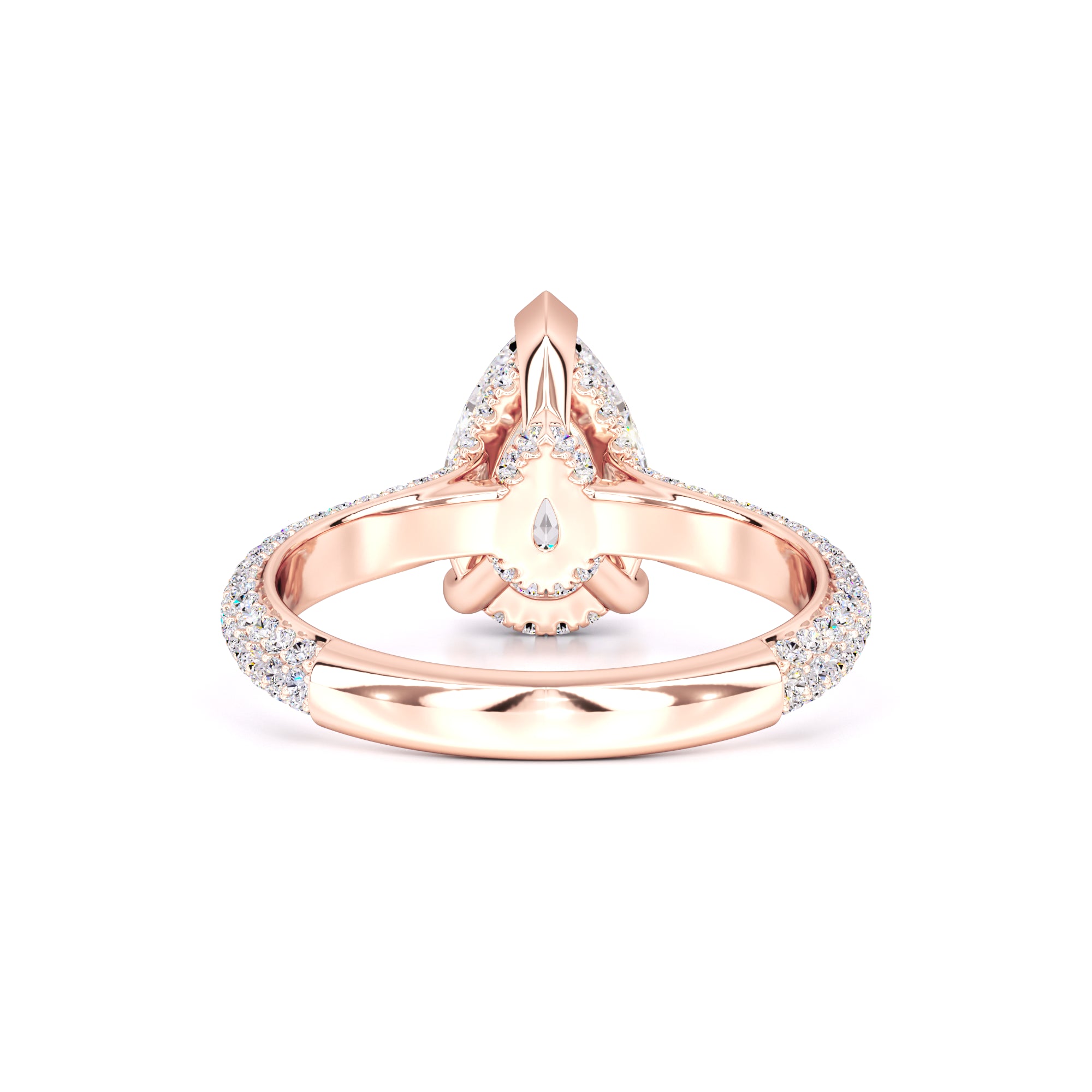 Lilyana Moissanite & Lab Grown Diamond Ring | Rose Gold | 3