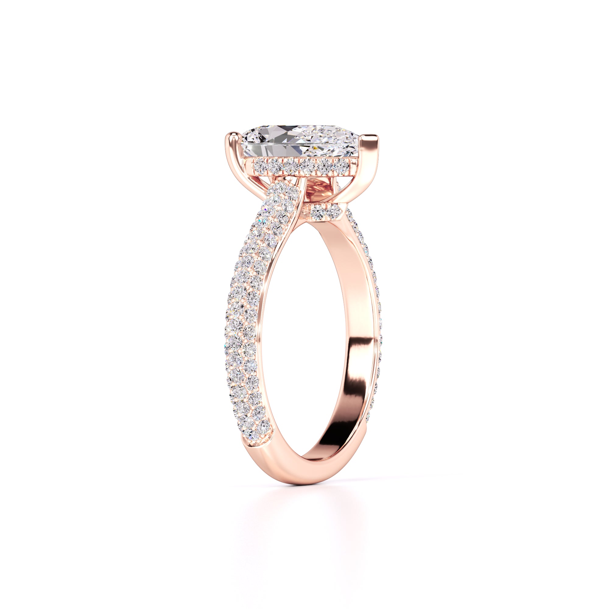 Lilyana Lab Grown Diamond Ring | Rose Gold | 3