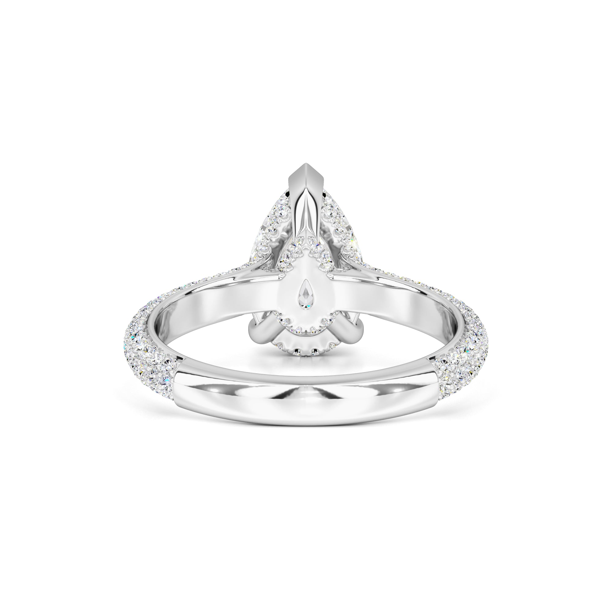 Lilyana Moissanite & Lab Grown Diamond Ring | White Gold | 3